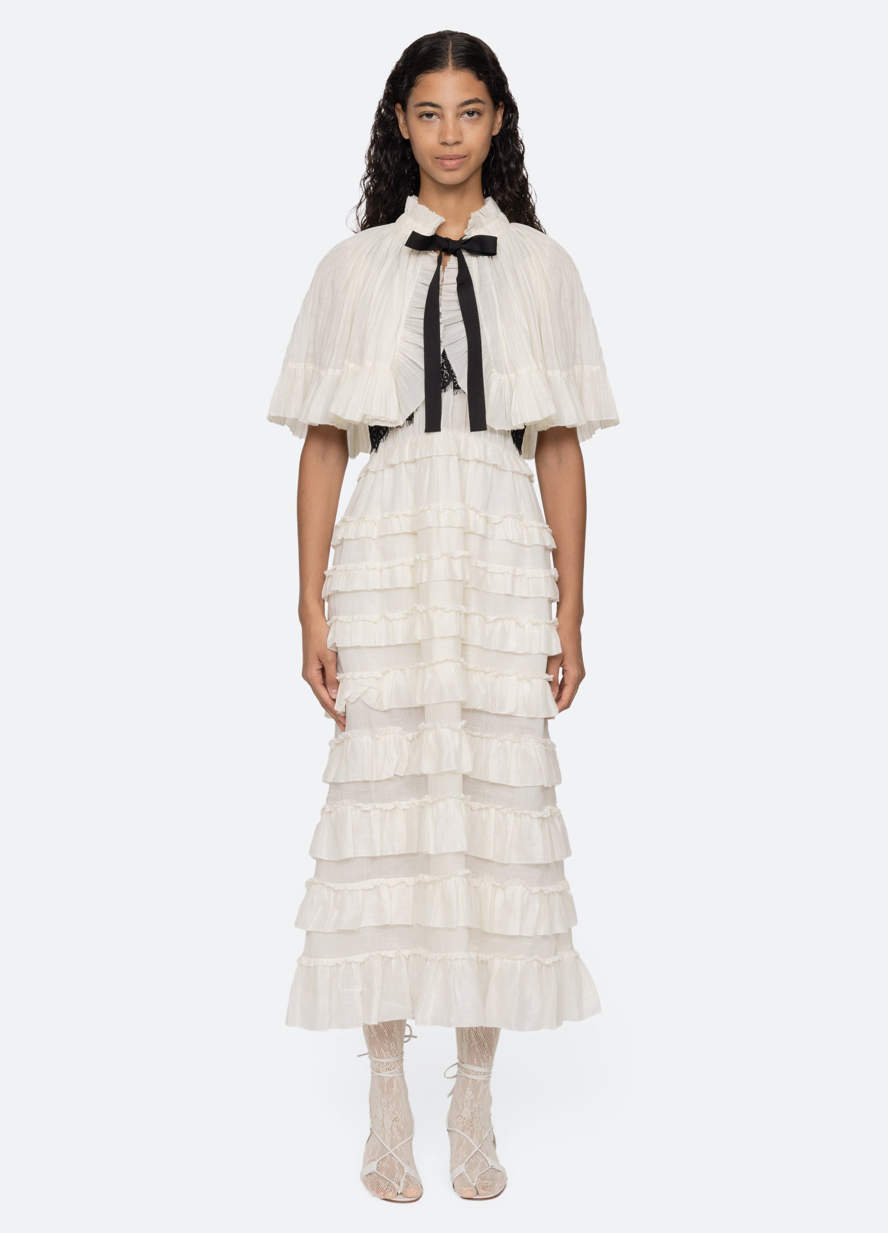 Sea NY Anise Dress - Blue/White