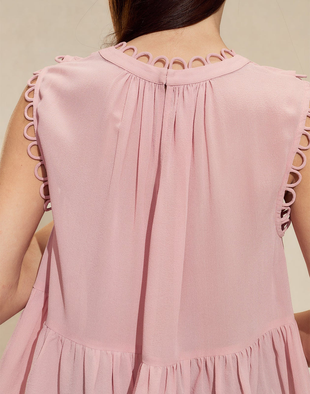 Cynthia Rowley Annabelle Sleeveless Blouse - Mauve