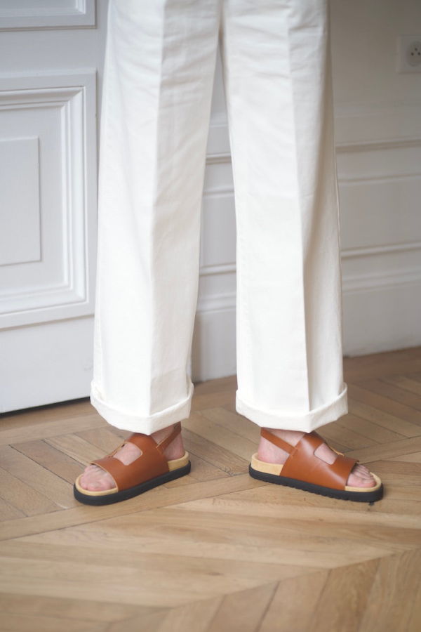 Anne Thomas Daddy Sandals - Gattopardo Ambra
