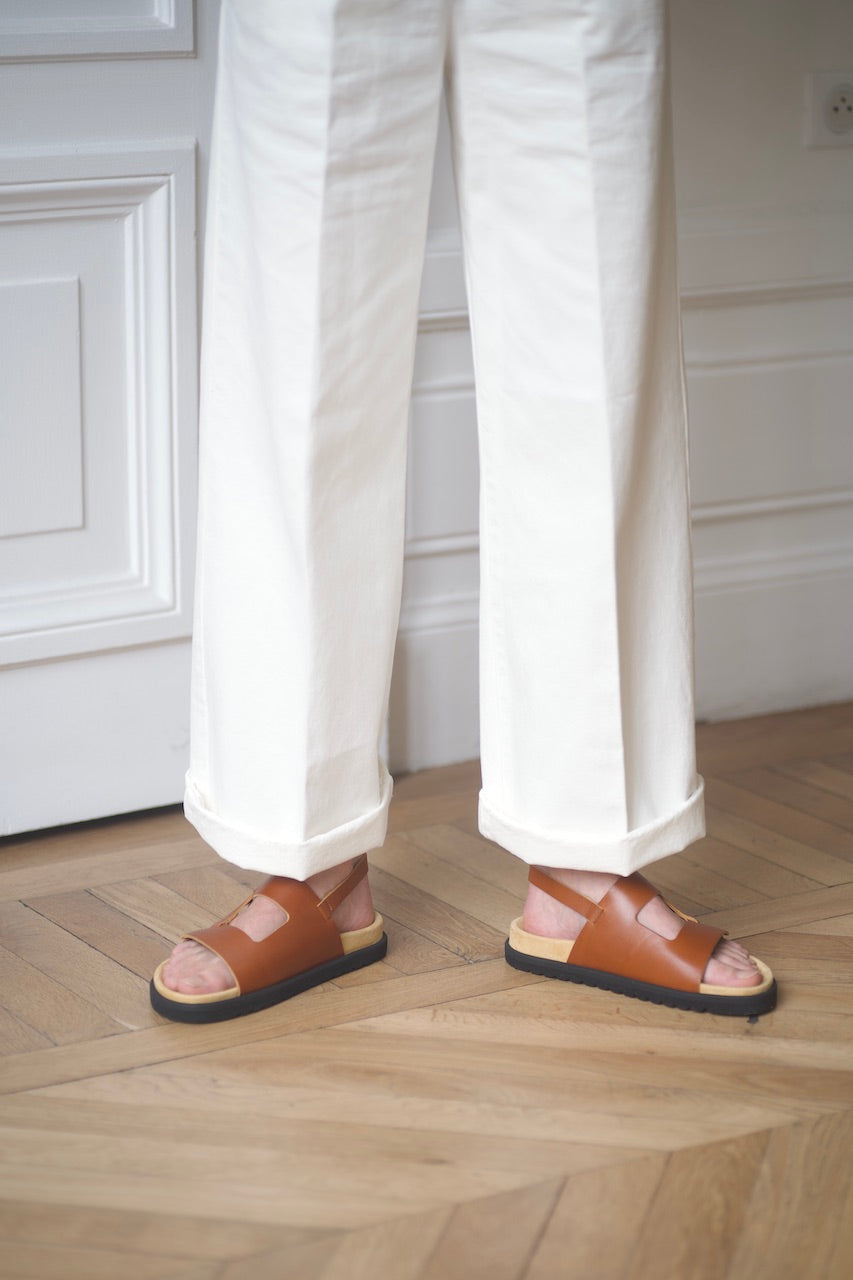 Anne Thomas Daddy Sandals - Gattopardo Ambra