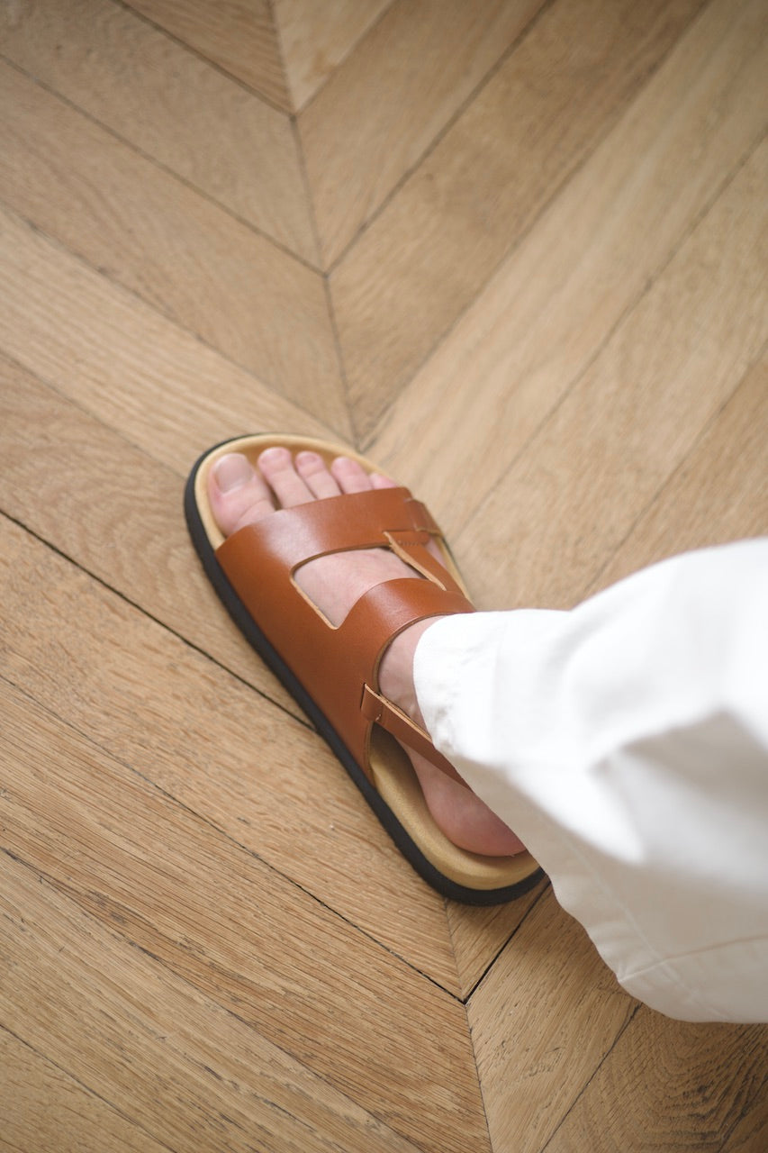 Anne Thomas Daddy Sandals - Gattopardo Ambra