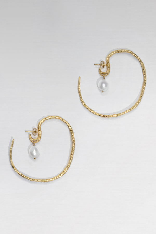 SARAH ANNE MCCRACKEN Aphrodite Hoops Earrings