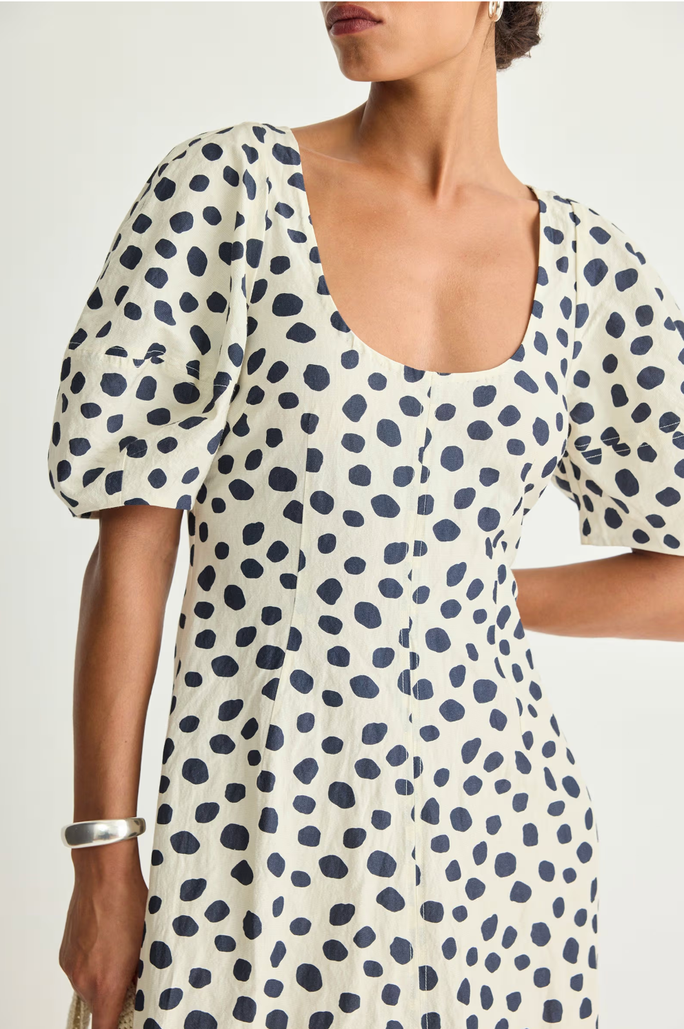 Apiece Apart Anni Scoop Maxi Dress - Yayoi Black & White