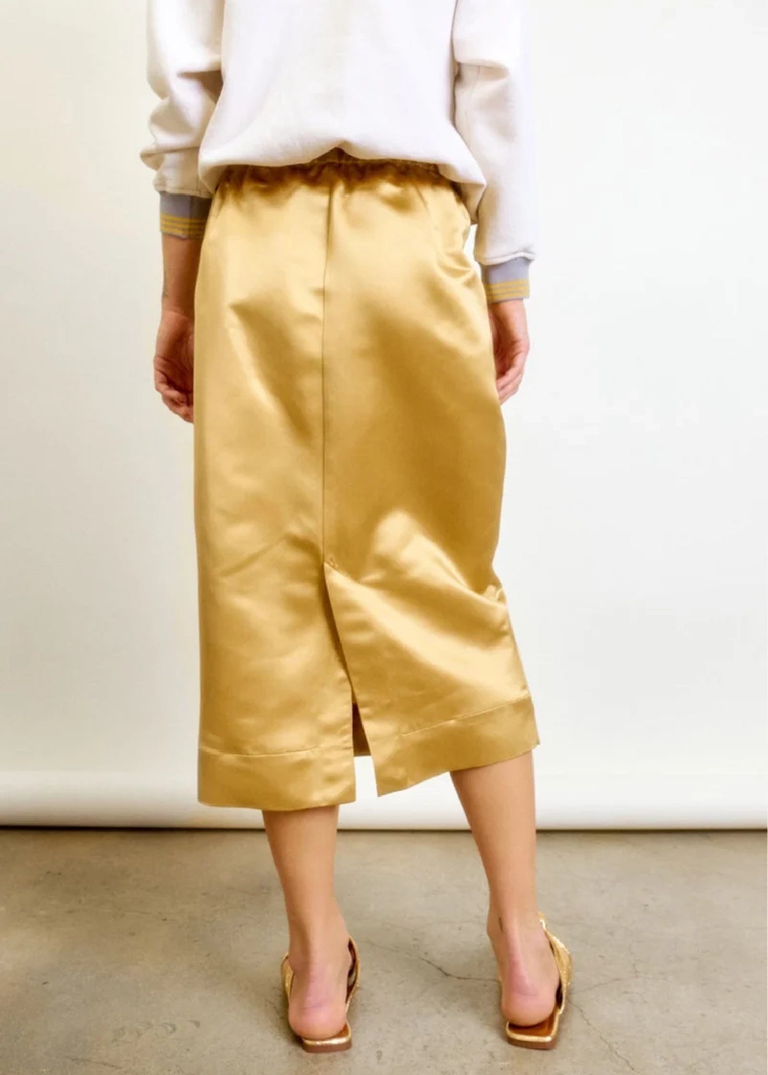 Aquarius Cocktail Le Pencil Skirt - Gold