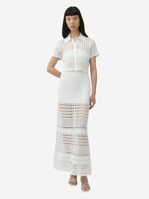Jonathan Simkhai Arlan Open Stitch Camp Shirt