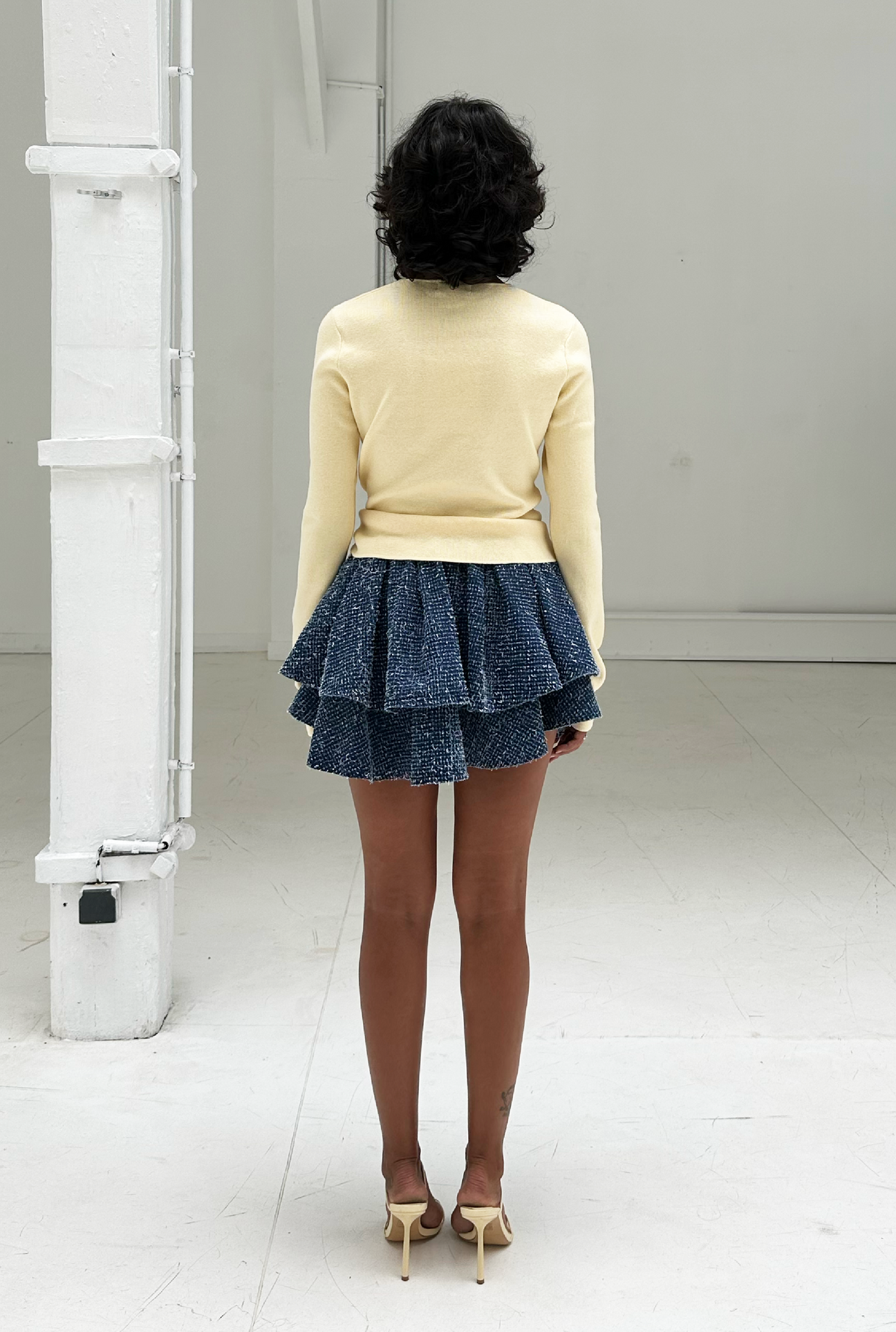 SAEMDI Asta Cardigan Top - Butter Yellow