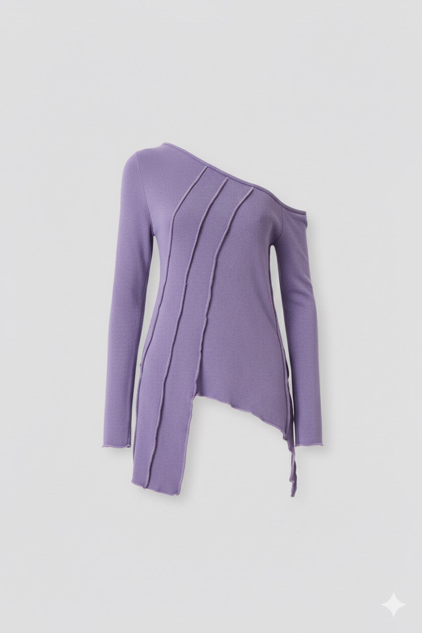 Colmillo de Morsa Asymmetric Knit Top