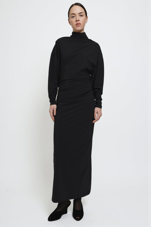 REYÈM Asymmetric Longsleeve Dress