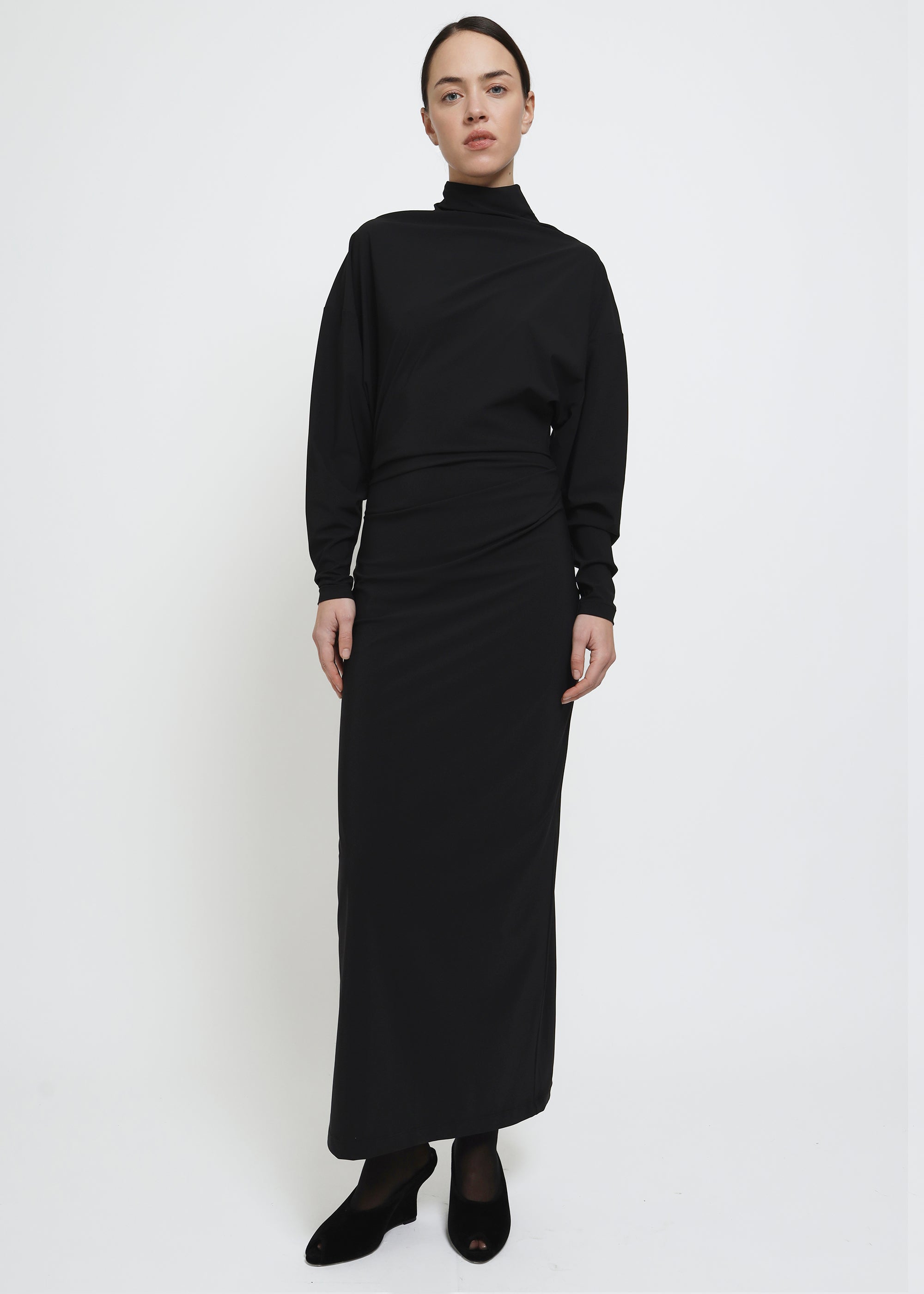 REYÈM Asymmetric Longsleeve Dress
