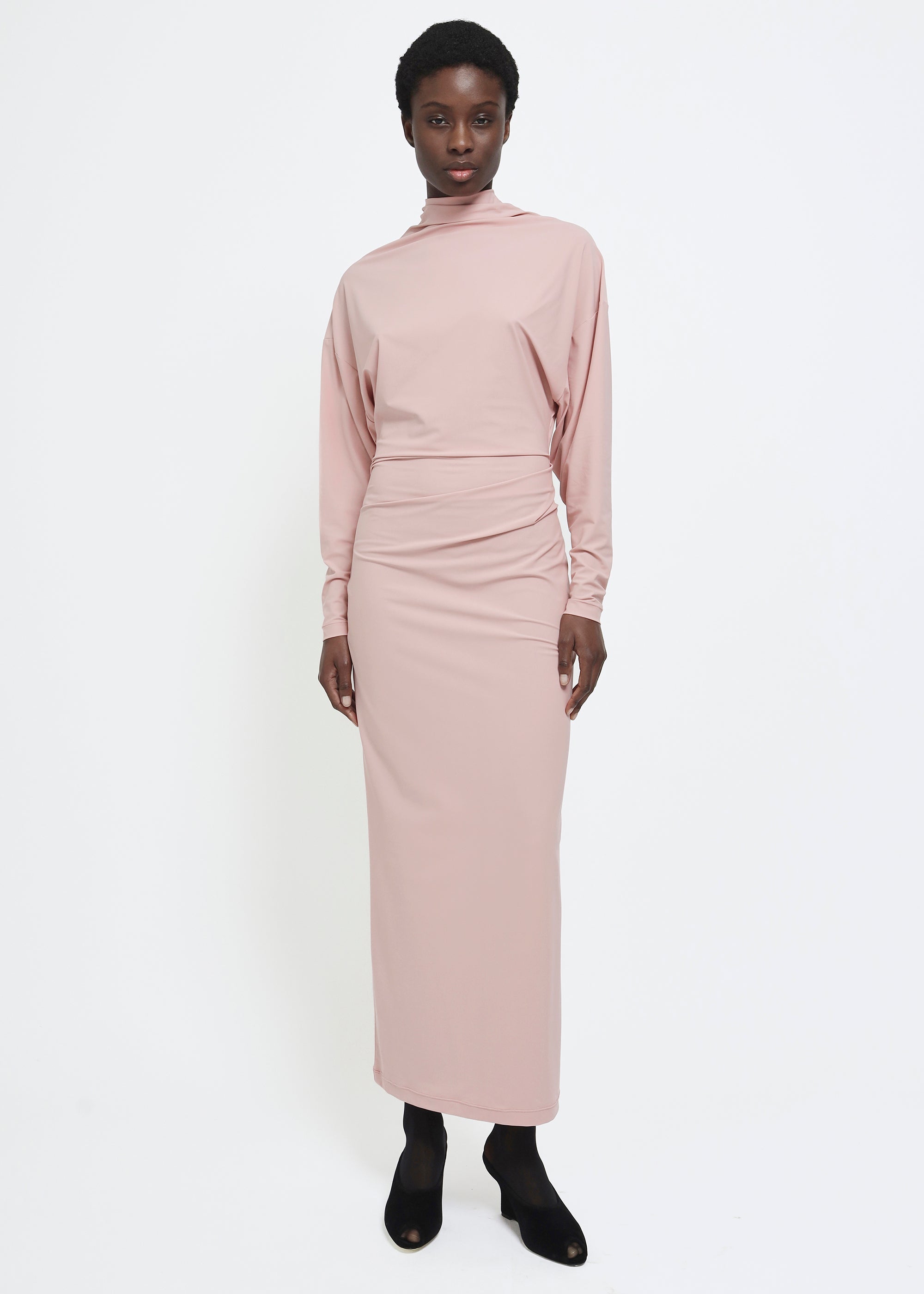 REYÈM Asymmetric Longsleeve Dress
