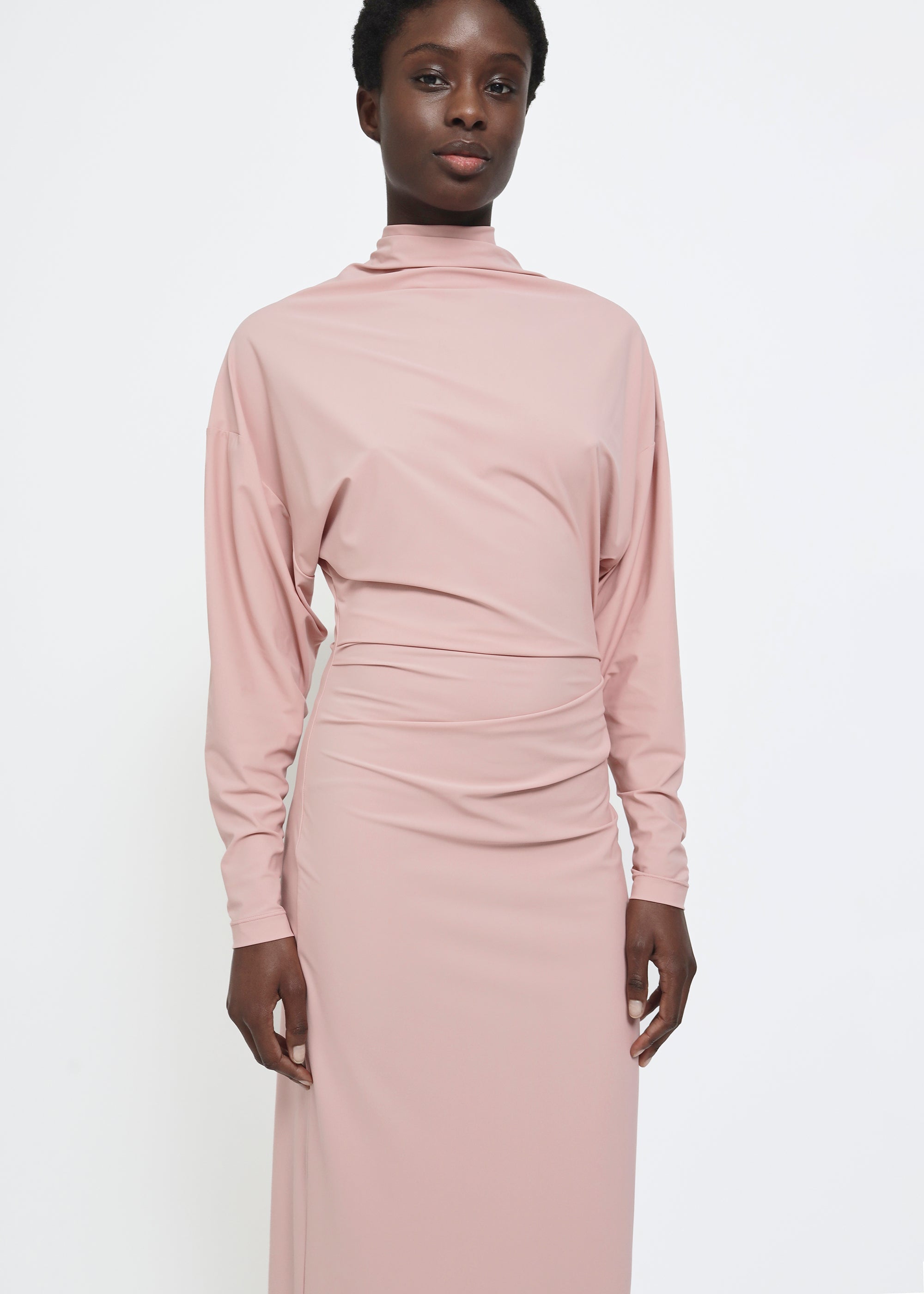 REYÈM Asymmetric Longsleeve Dress