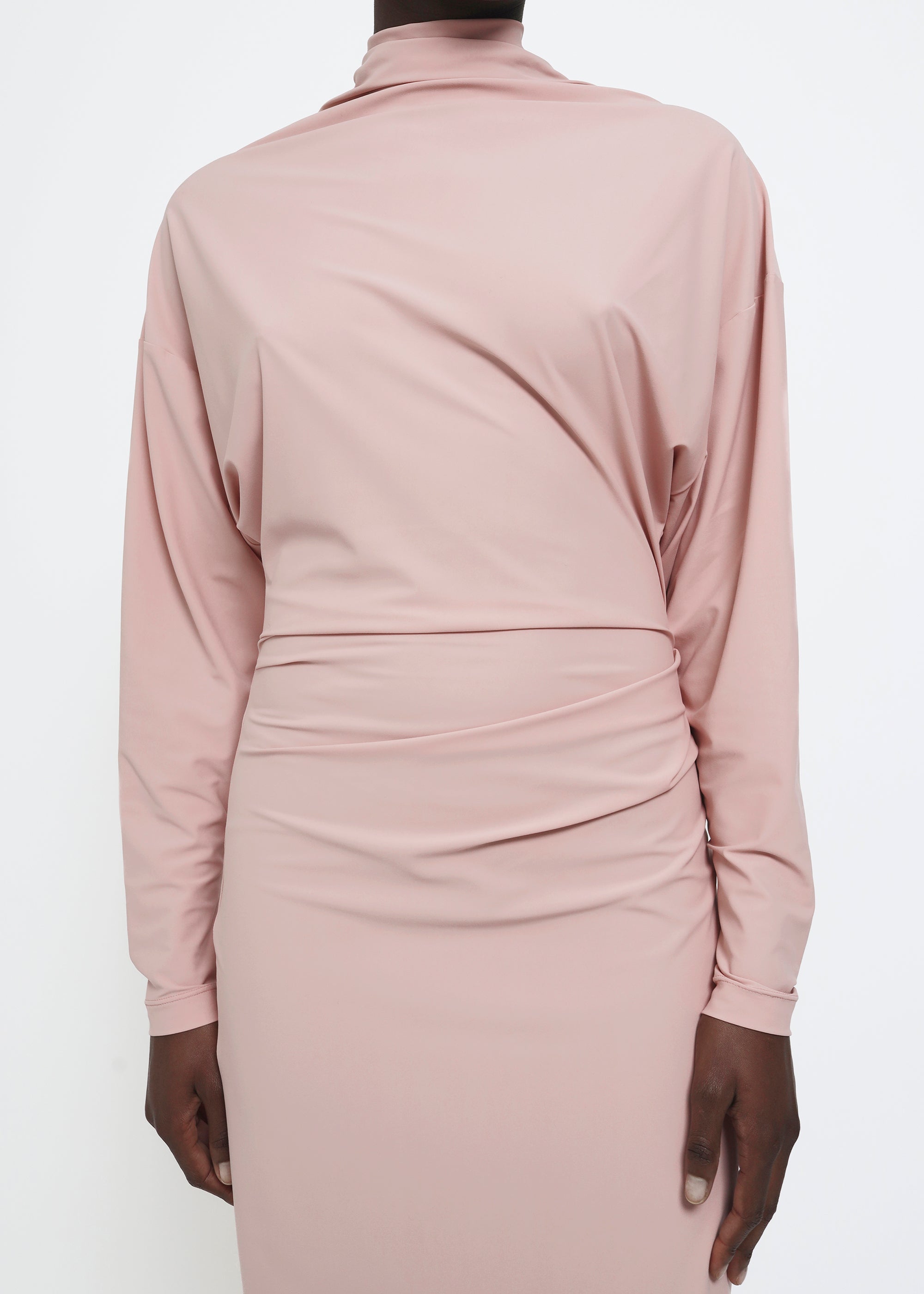 REYÈM Asymmetric Longsleeve Dress