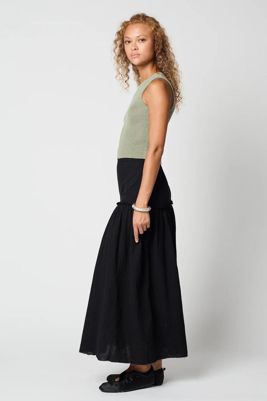 Atelier Delphine High Gauge Compact Top - Sage