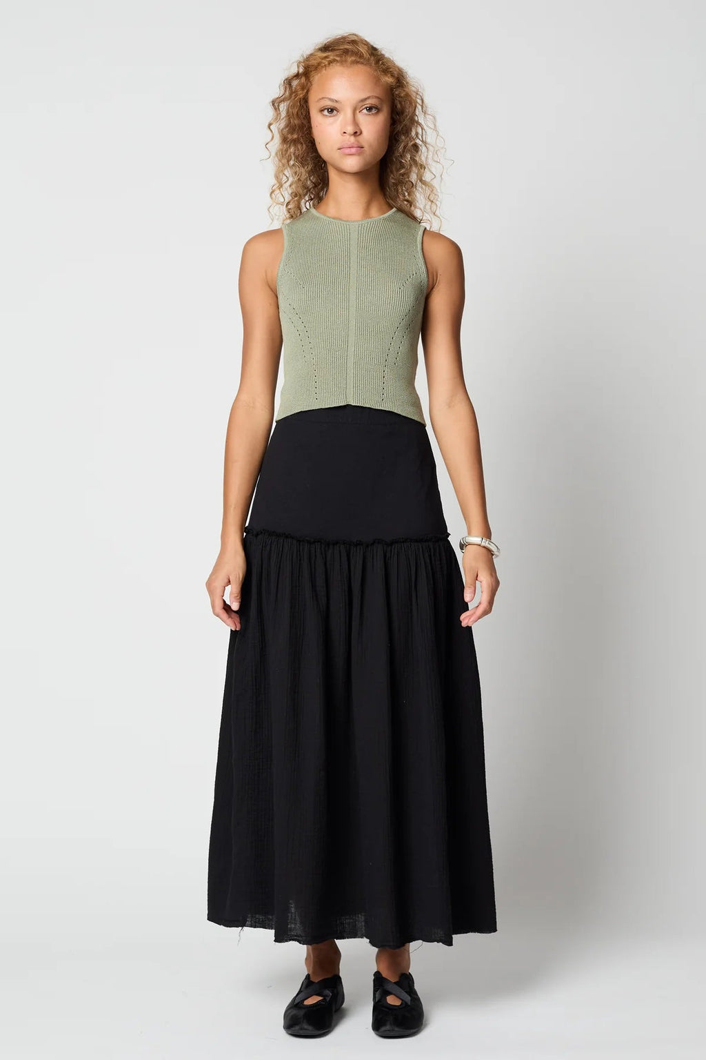 Atelier Delphine High Gauge Compact Top - Sage