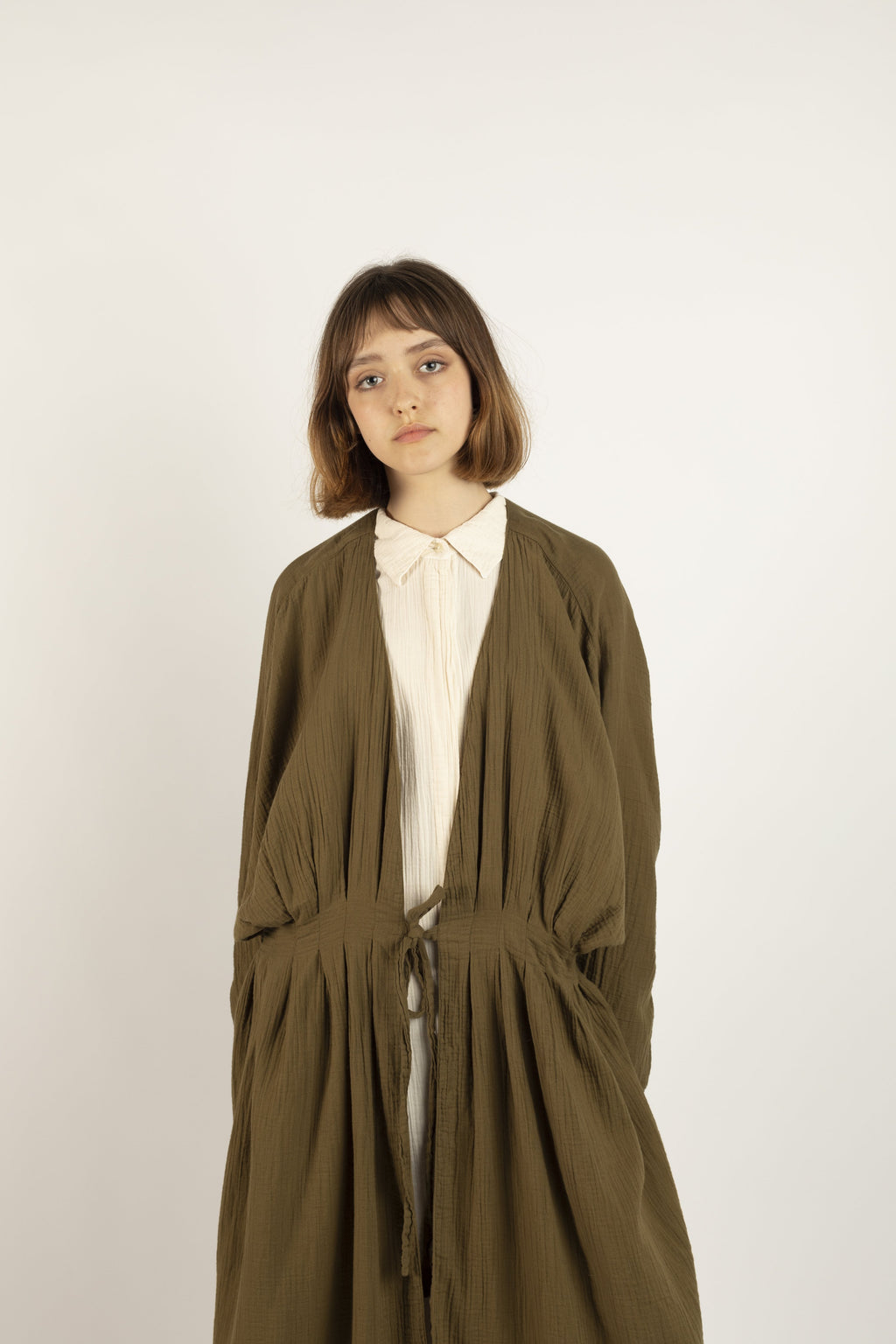 Atelier Delphine Zoe coat - kelp