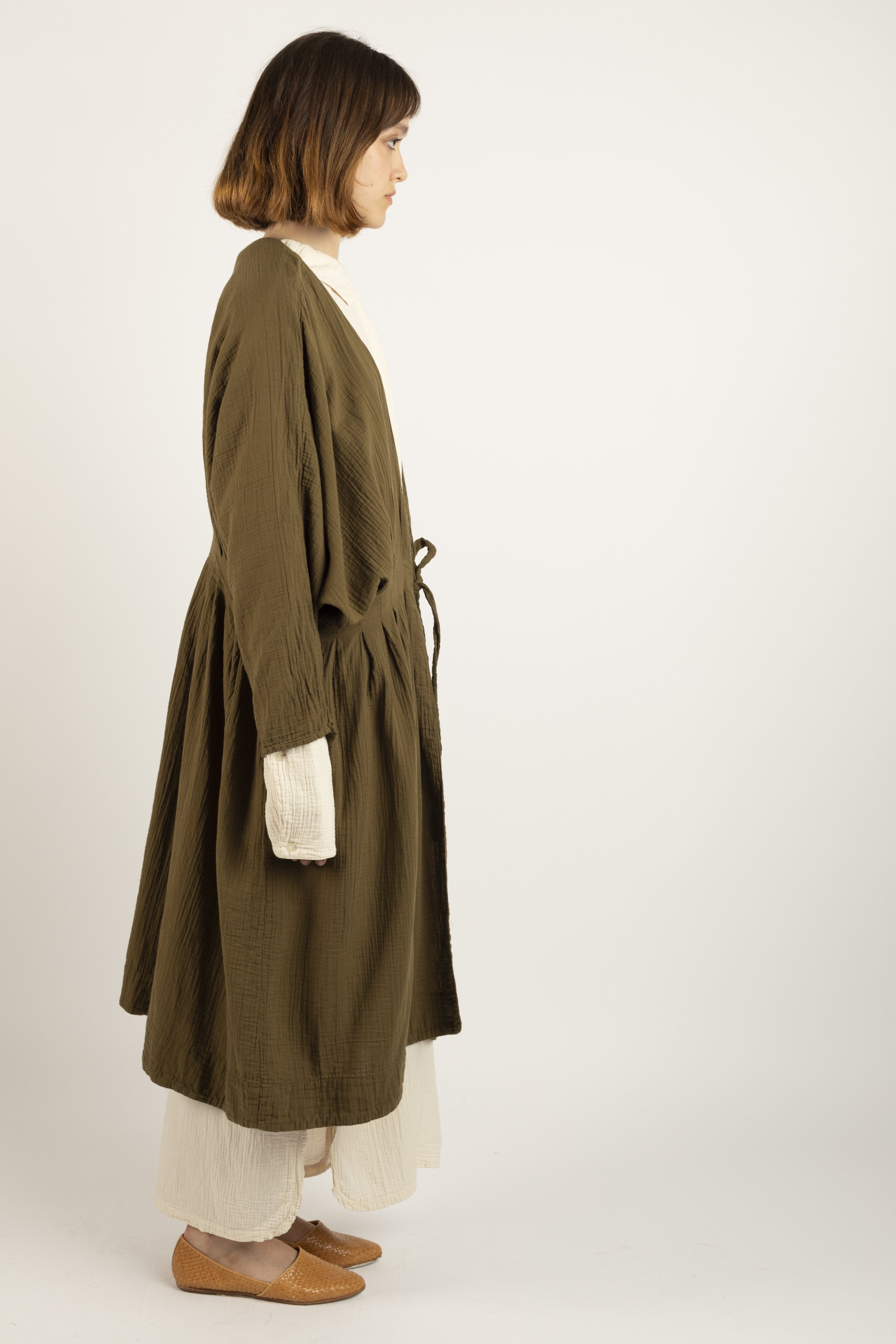 Atelier Delphine Zoe coat - kelp