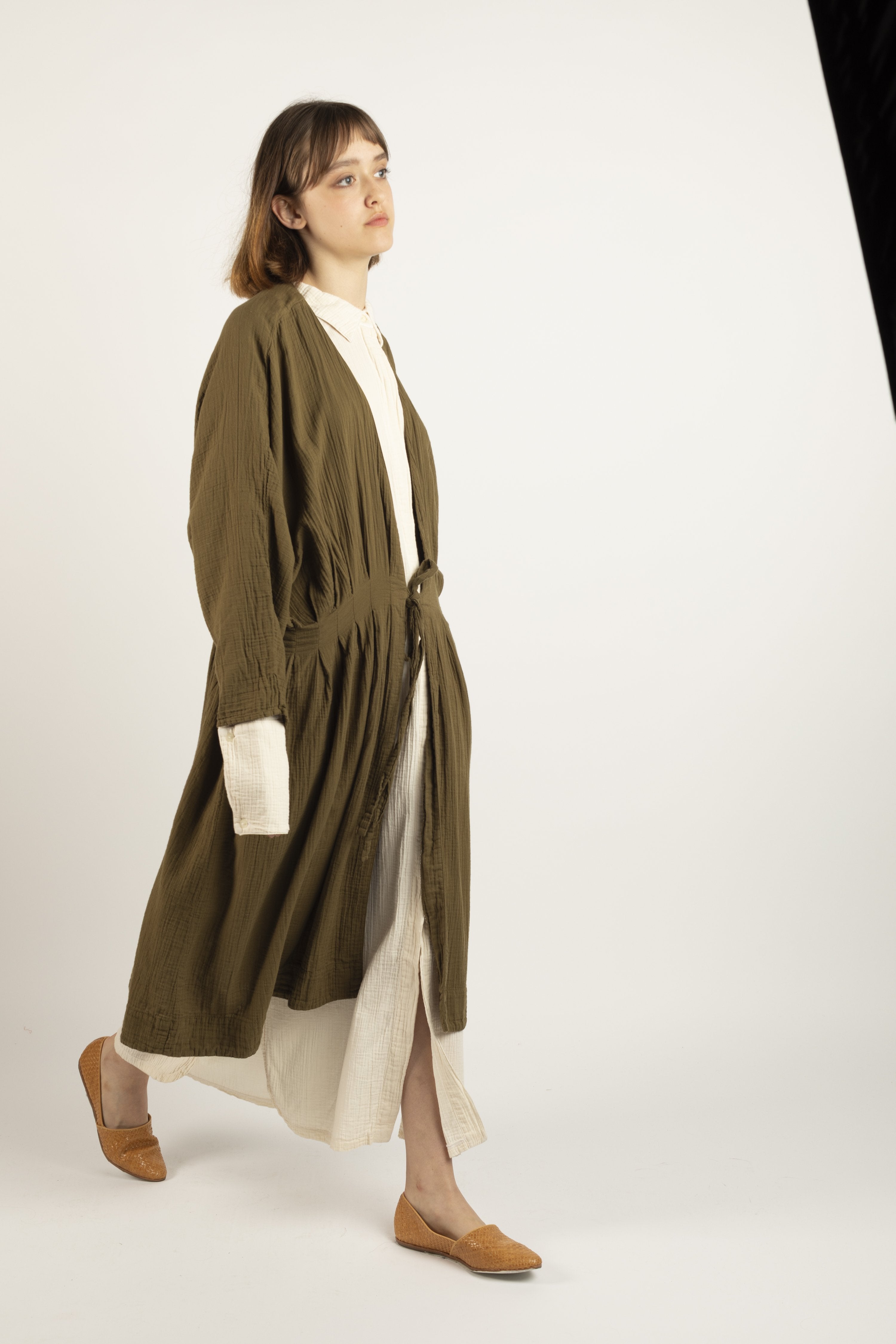 Atelier Delphine Zoe coat - kelp