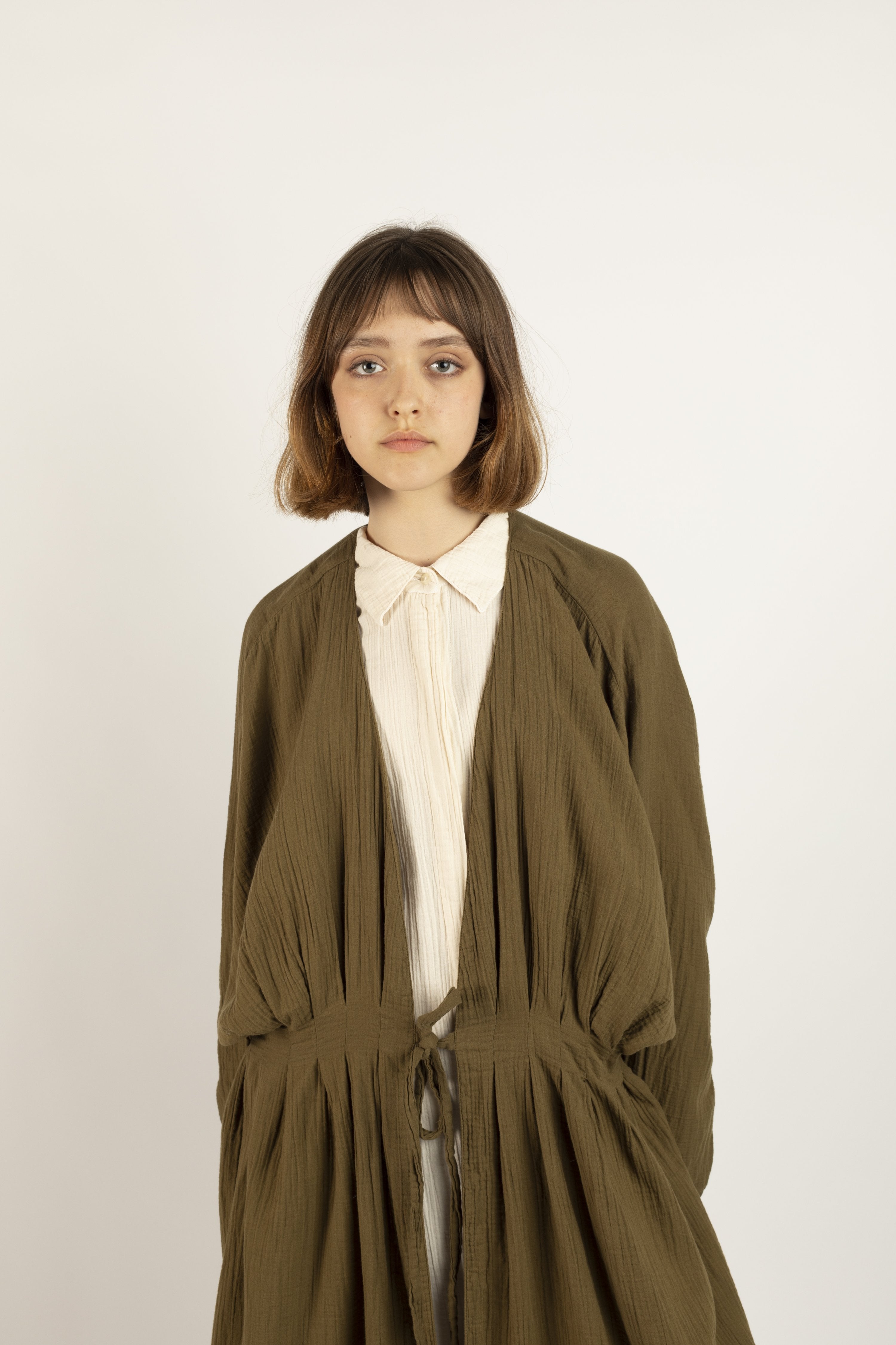 Atelier Delphine Zoe coat - kelp