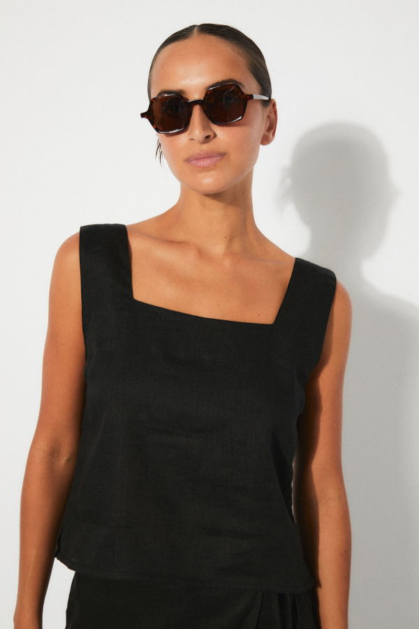 Rita Row Aurora Tank Top - Black