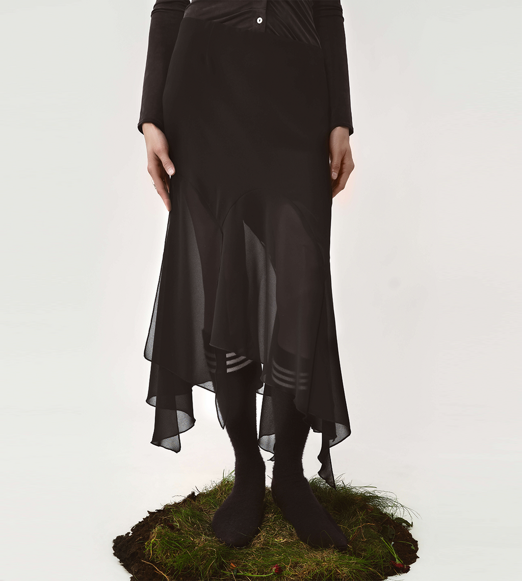 Avavav Kajsa Long Draped Skirt