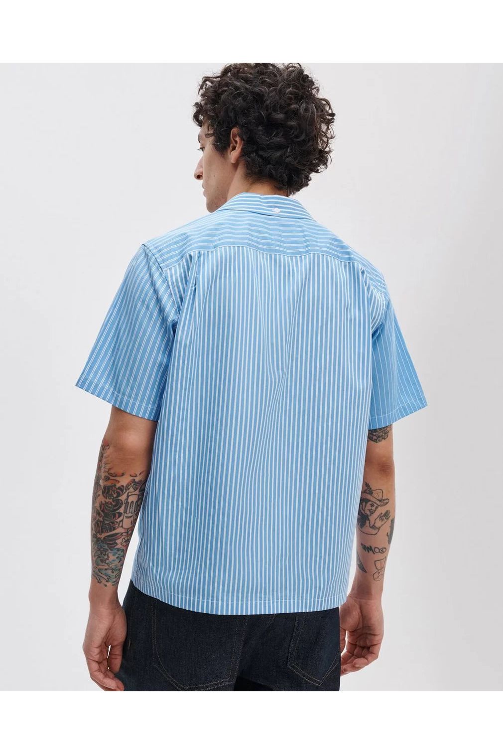 Rag & Bone Avery Poplin Shirt - Blue Multi Stripe