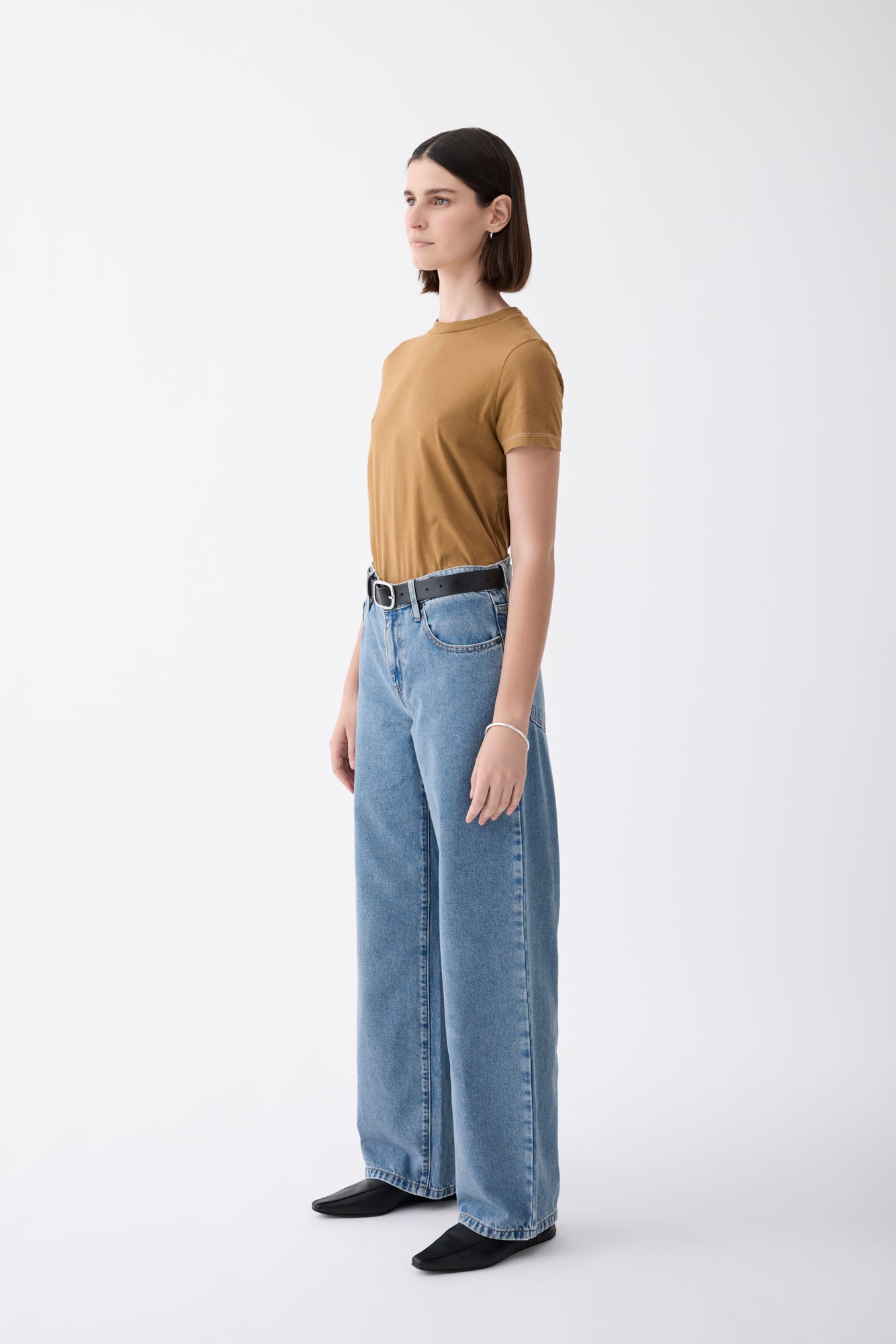 Outland Denim Avril Mid Slouchy Wide Jean - Heirloom