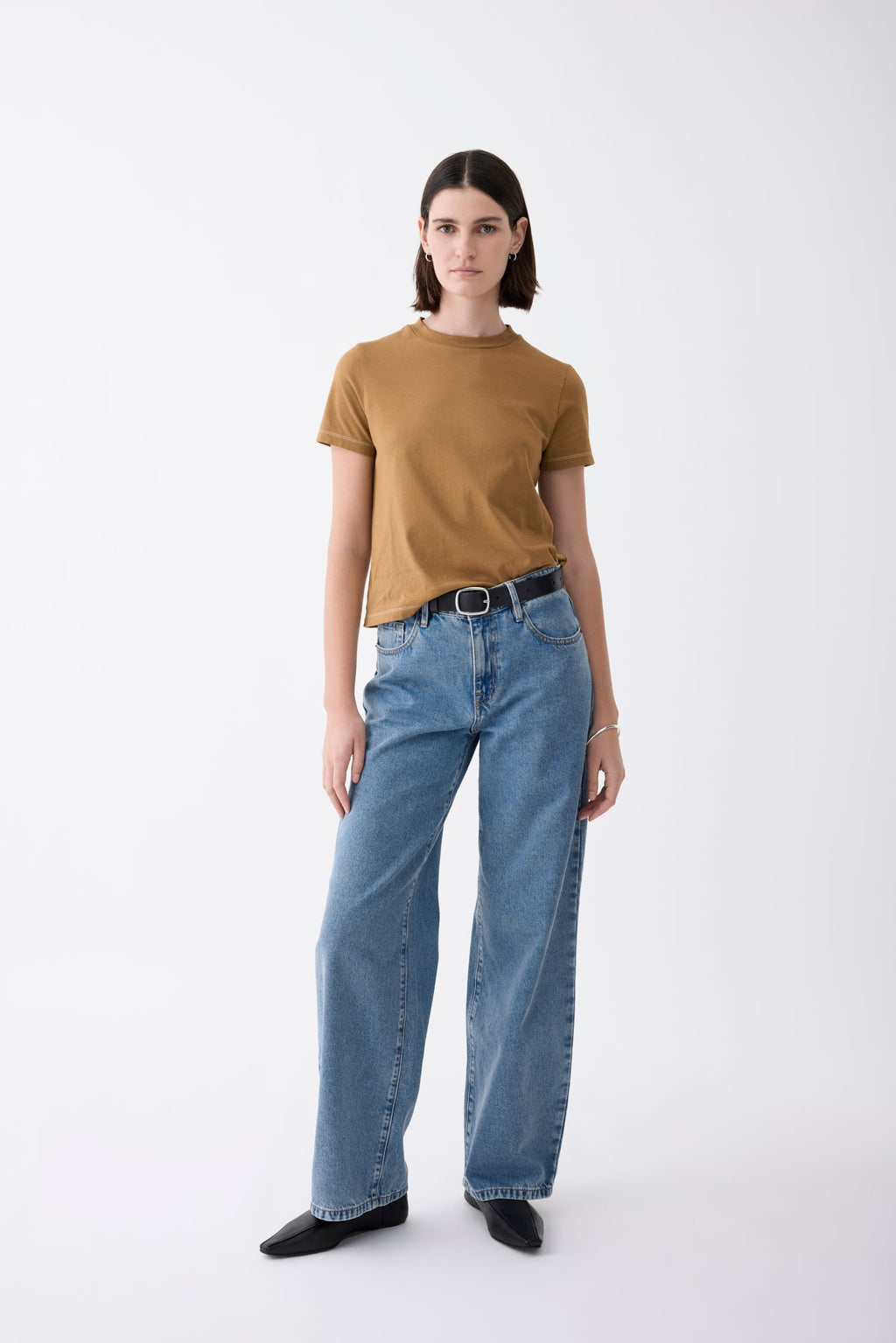 Outland Denim Avril Mid Slouchy Wide Jean - Heirloom
