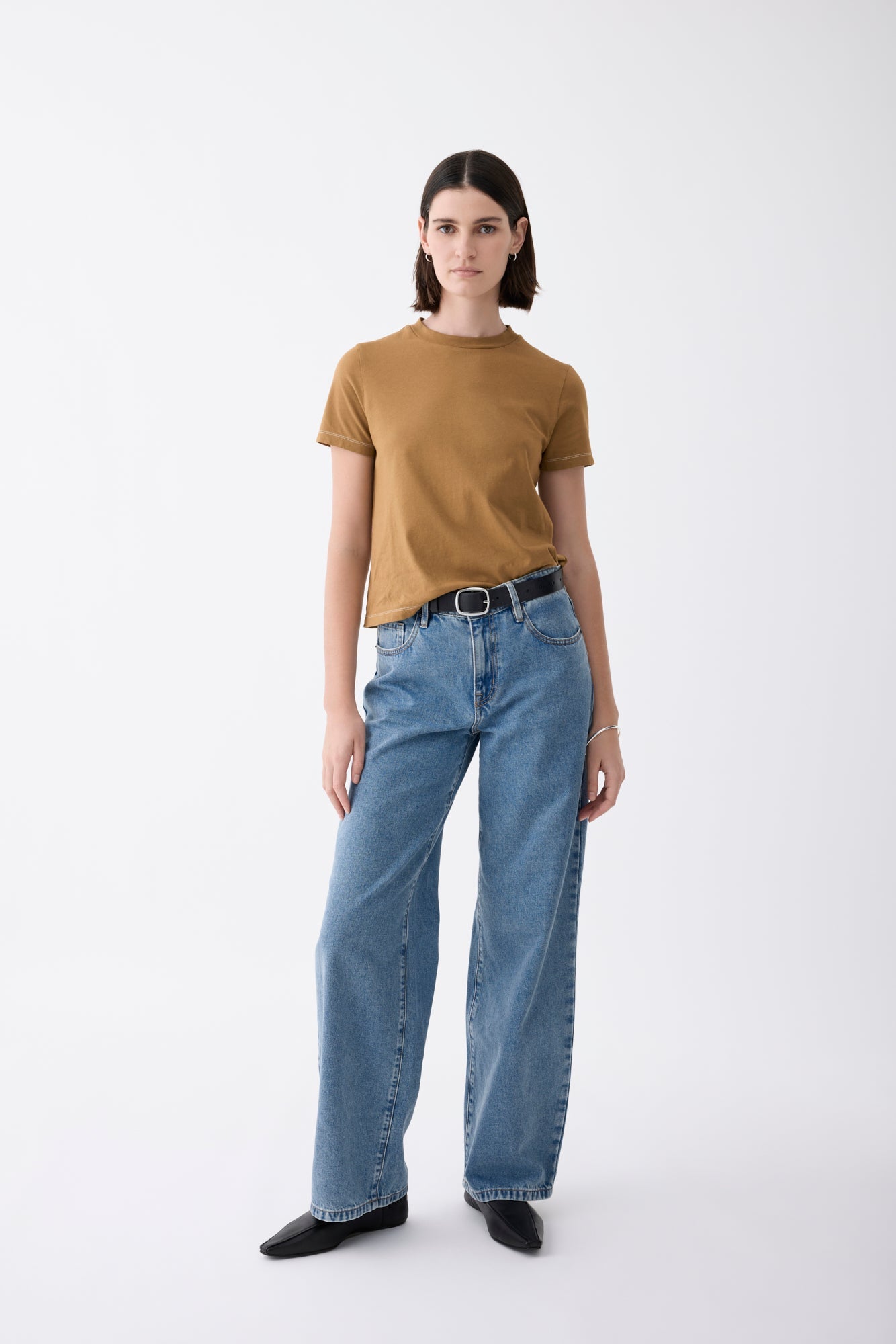 Outland Denim Avril Mid Slouchy Wide Jean - Heirloom