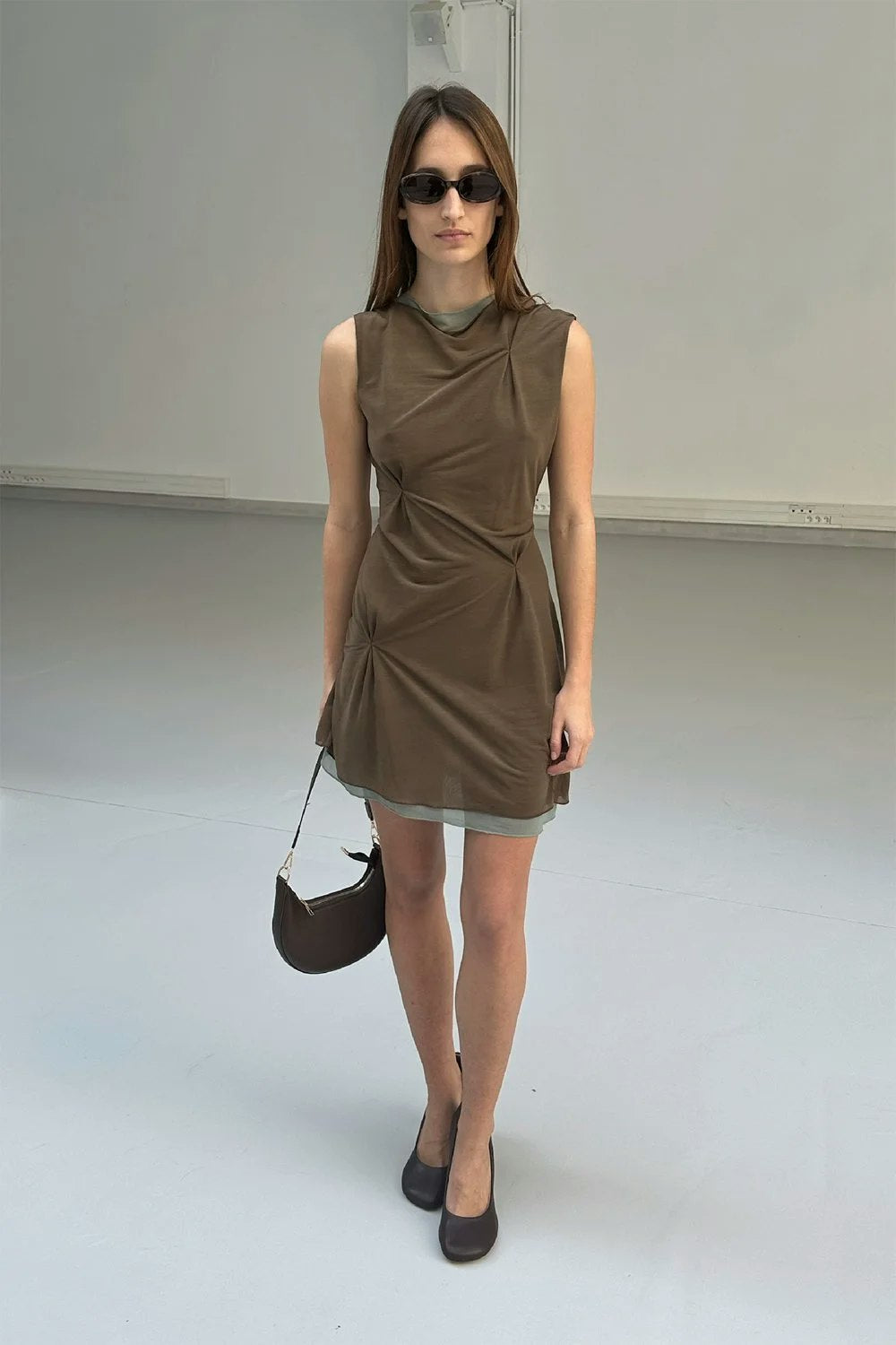 SAEMDI Aya Mini Dress - Teal