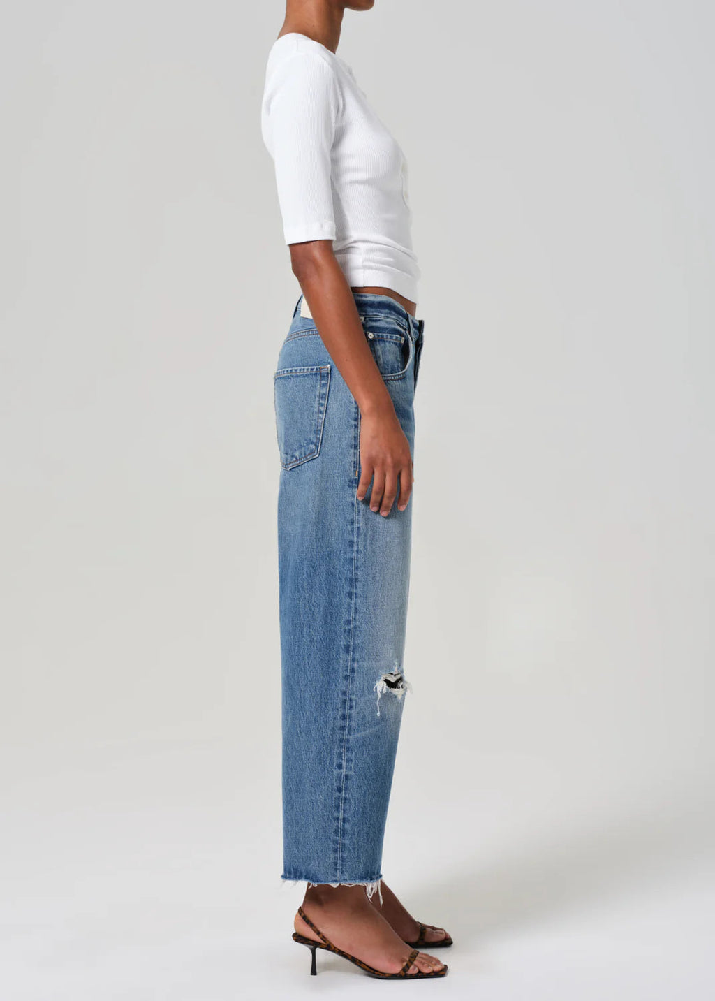 Citizens of Humanity Ayla Raw Hem Crop Jean