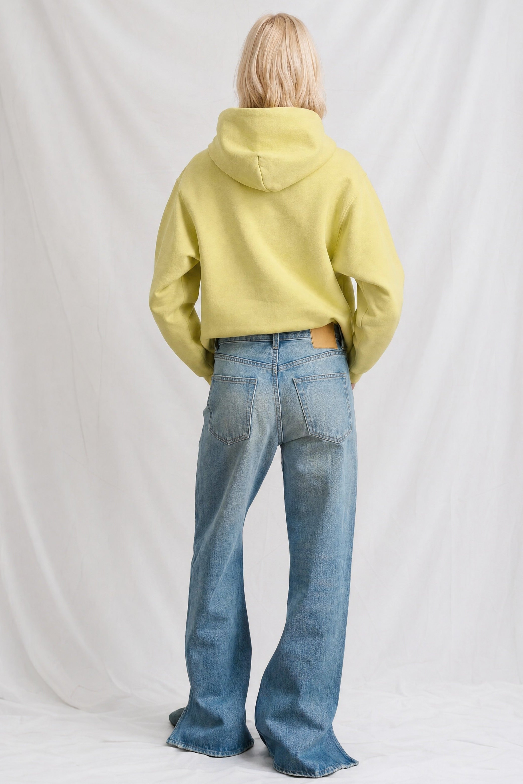 B Sides Shell Vintage Wash Charlot Split Hem Jean