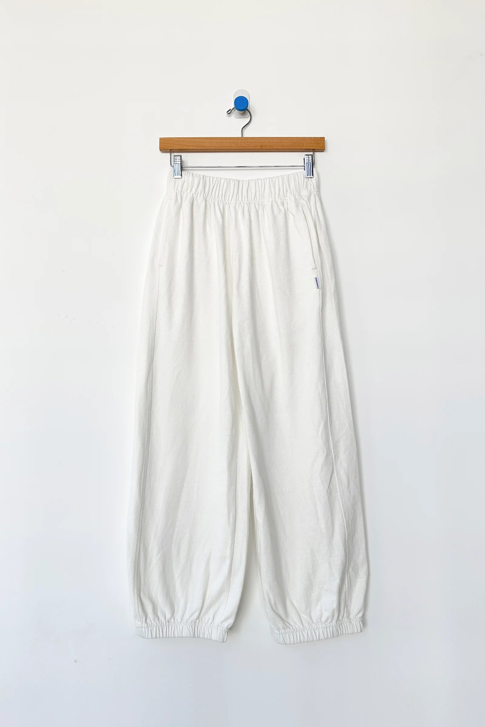 Le Bon Shoppe Balloon Pants - White Cotton