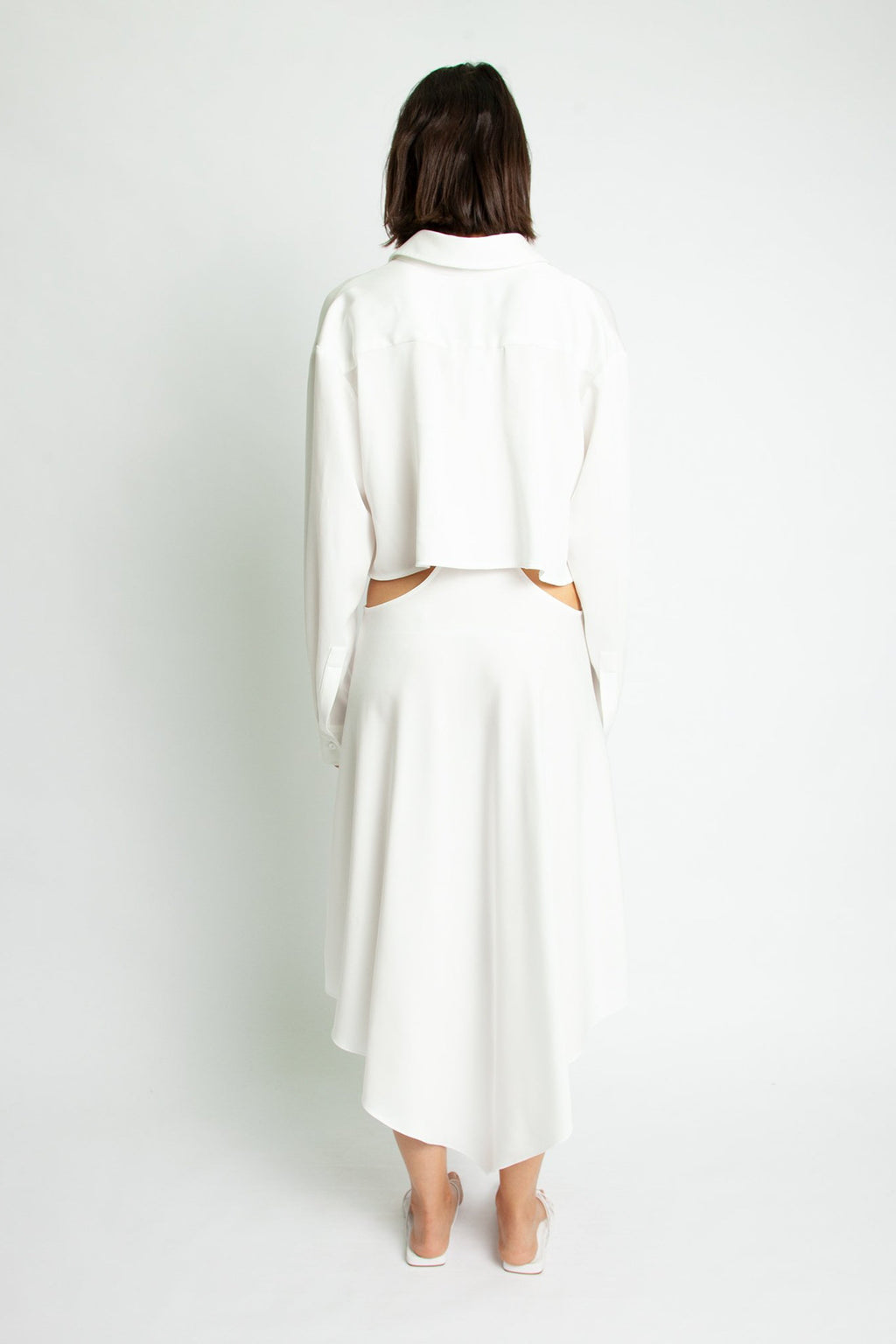 Christopher Esber Bandana Scarf Shirt Dress - Natural