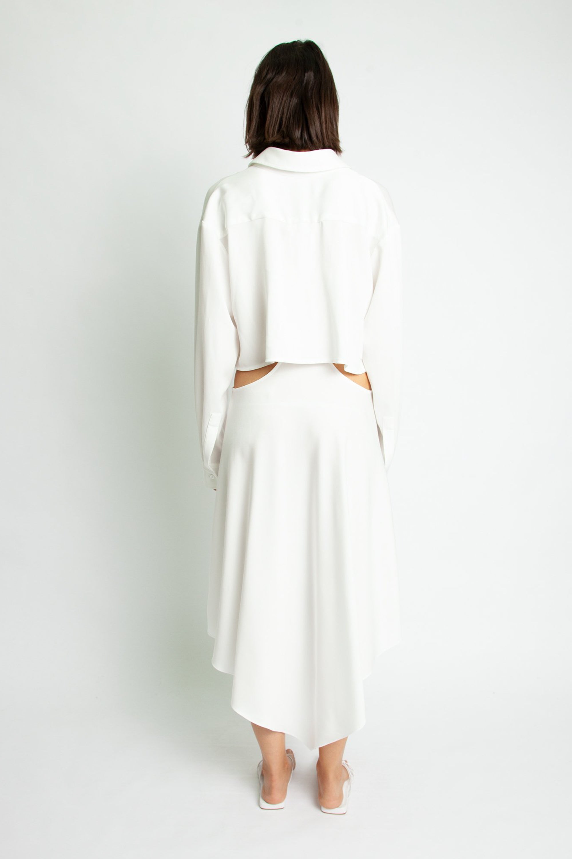 Christopher Esber Bandana Scarf Shirt Dress - Natural