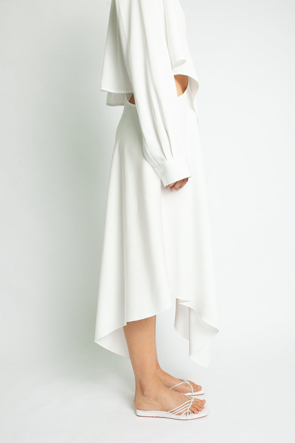 Christopher Esber Bandana Scarf Shirt Dress - Natural