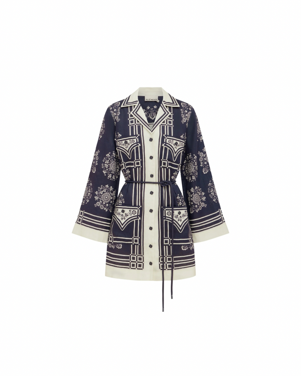 ALÉMAIS Banderra Mini Dress - Ink