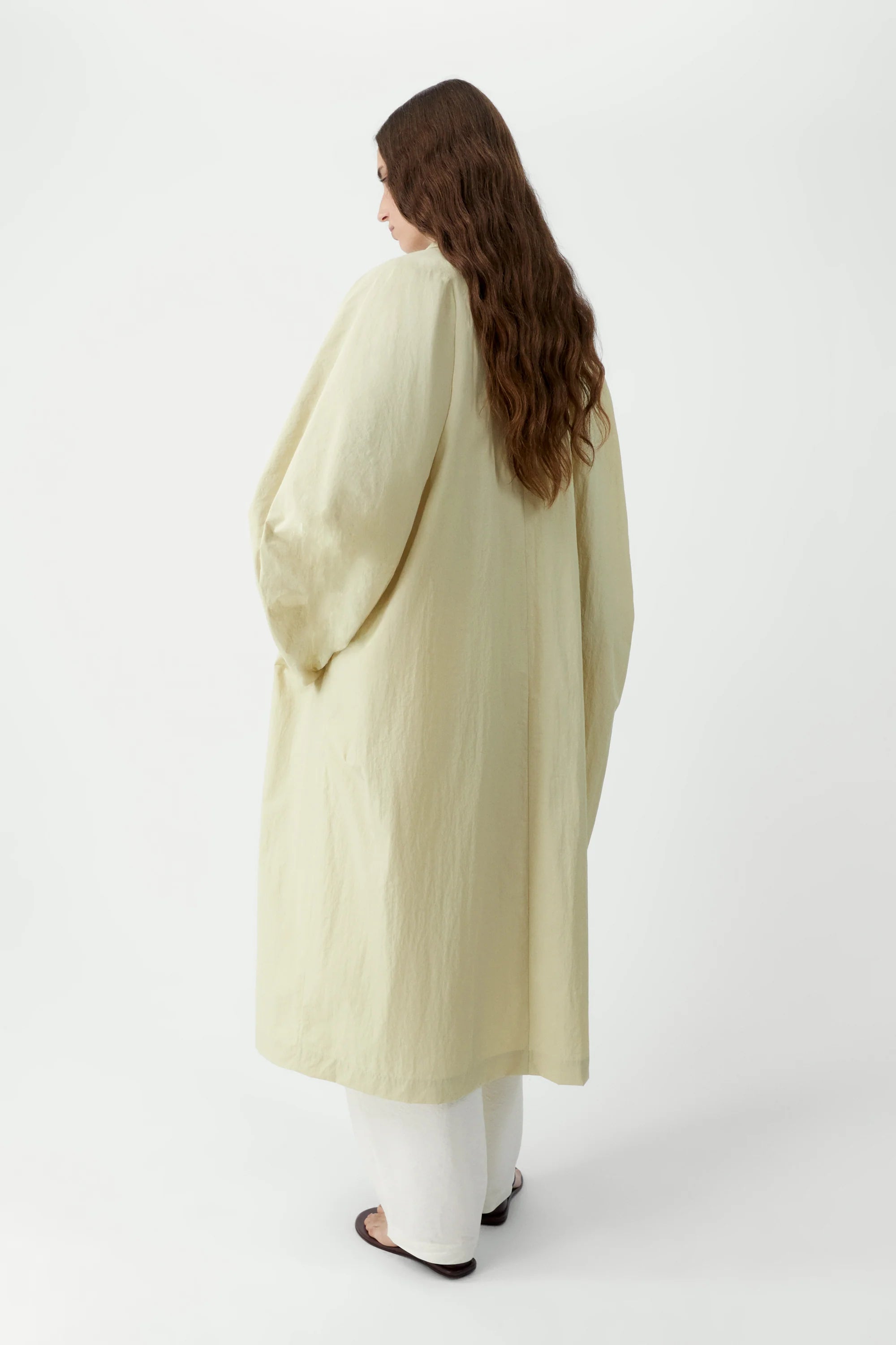 Cordera Batwing Trench Coat - Butter