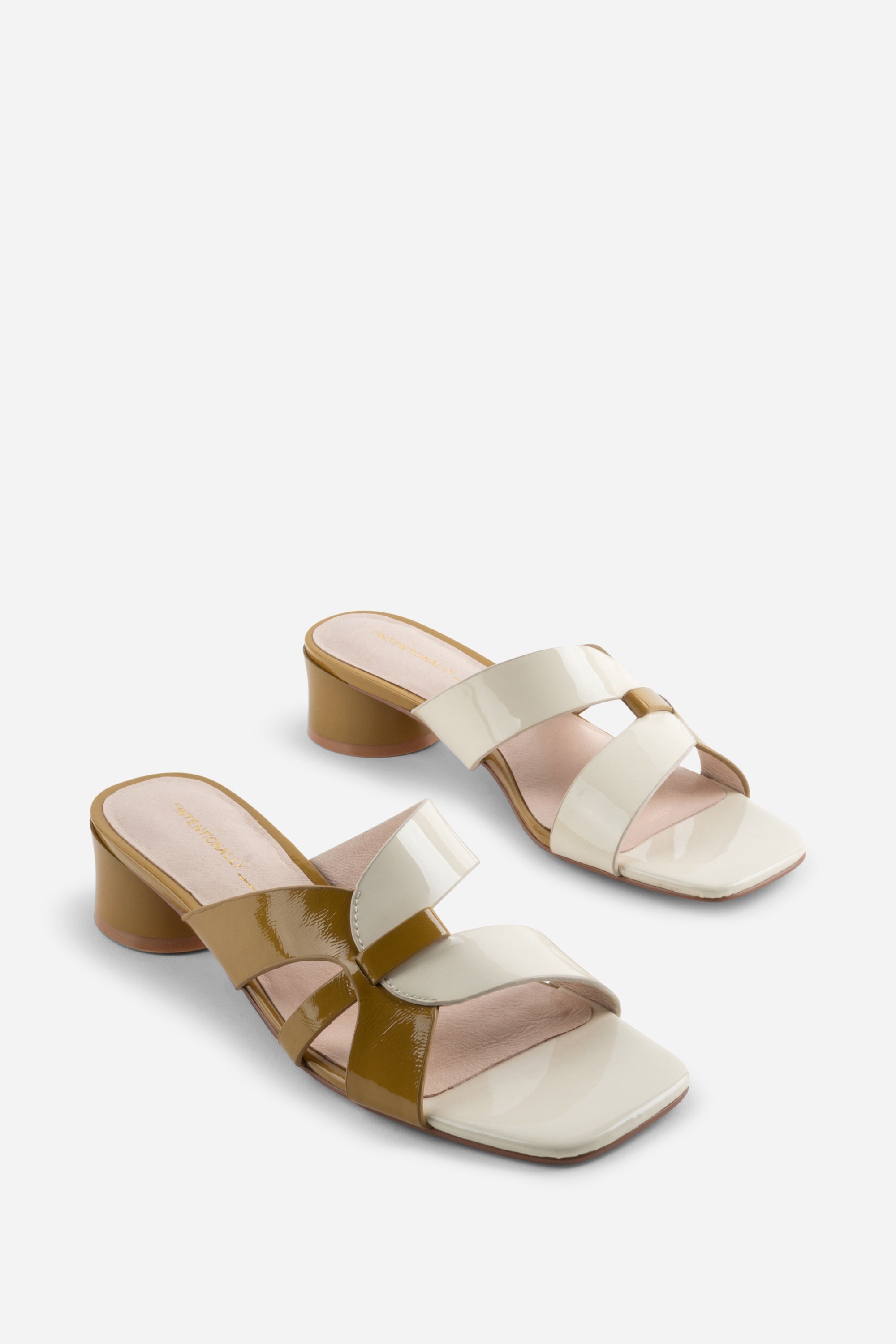 "INTENTIONALLY __________." Beatrix Heeled Sandal - Mustard Combo