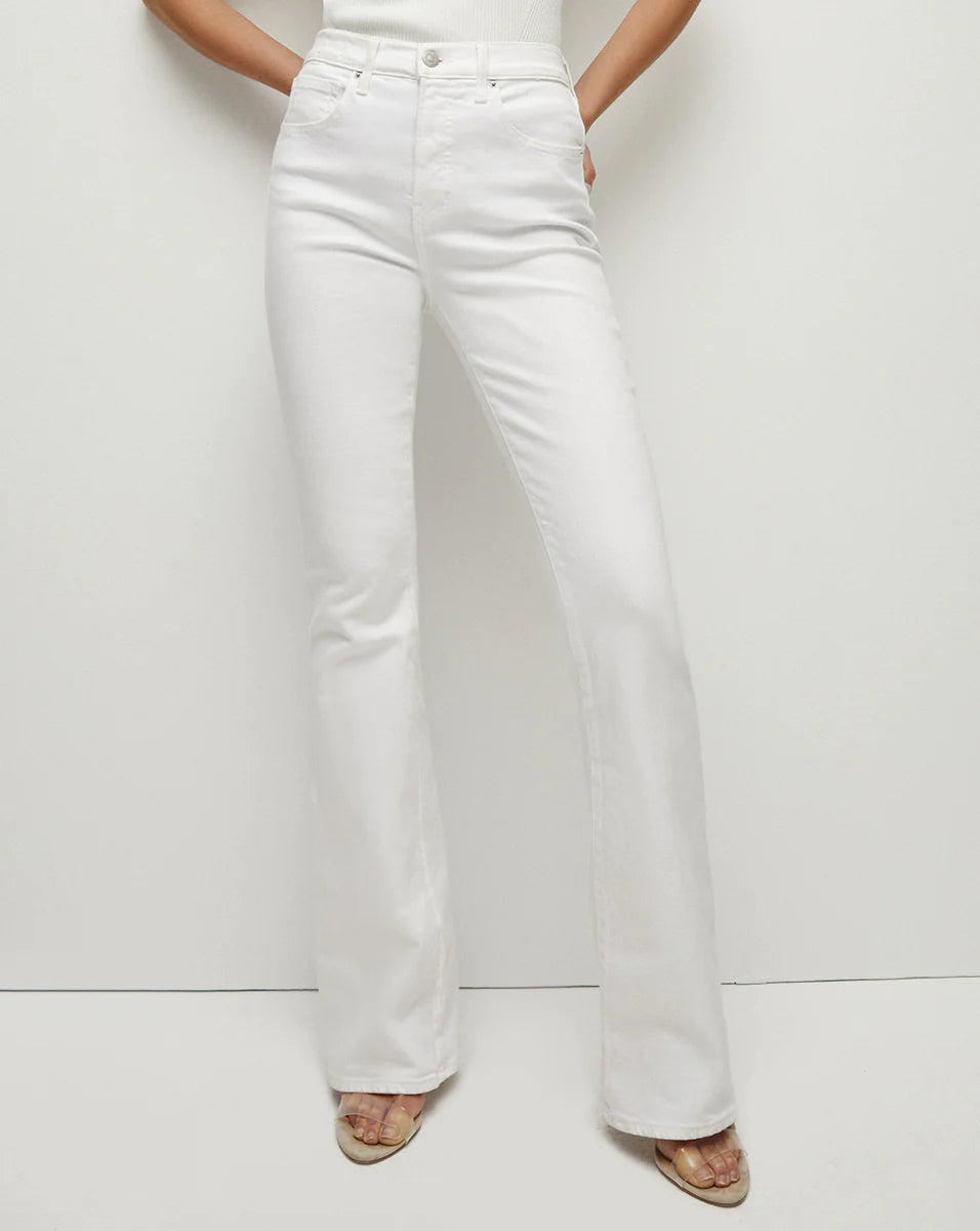 Veronica Beard Beverly Skinny Flare - White