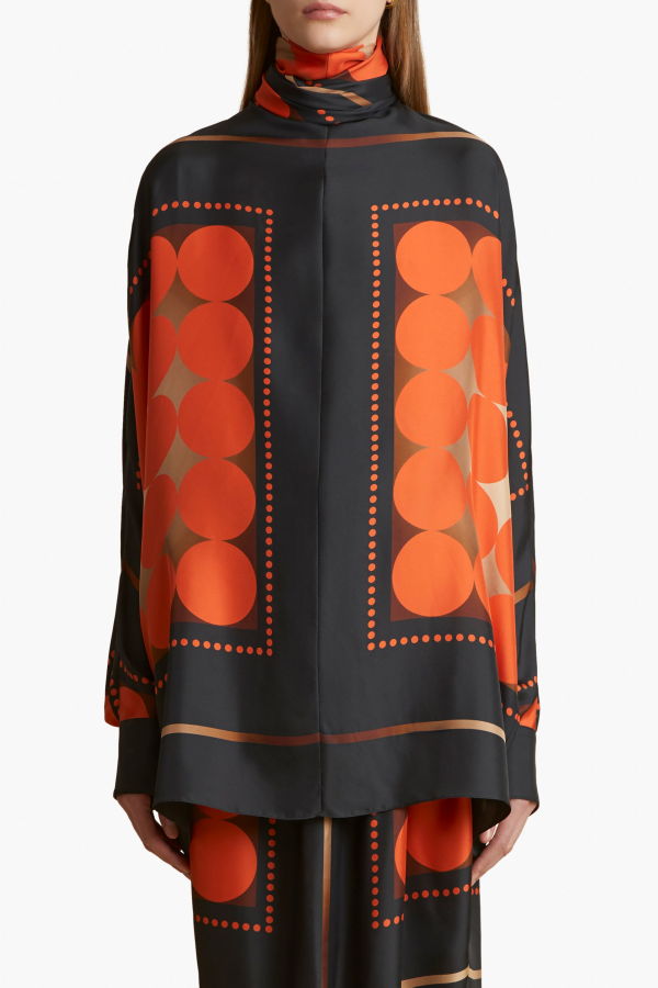 khaite BEX TOP - Orange Multi