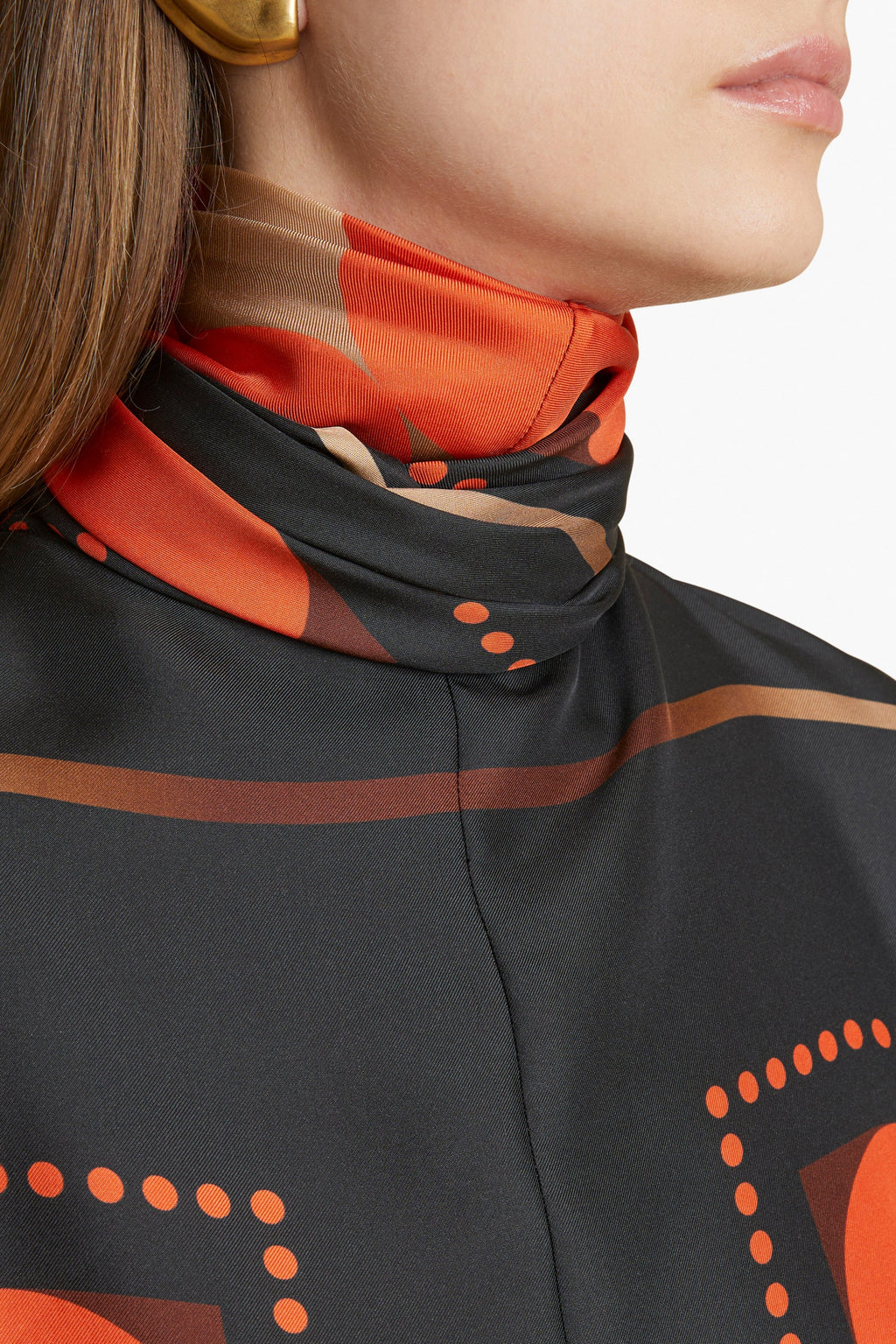 khaite BEX TOP - Orange Multi