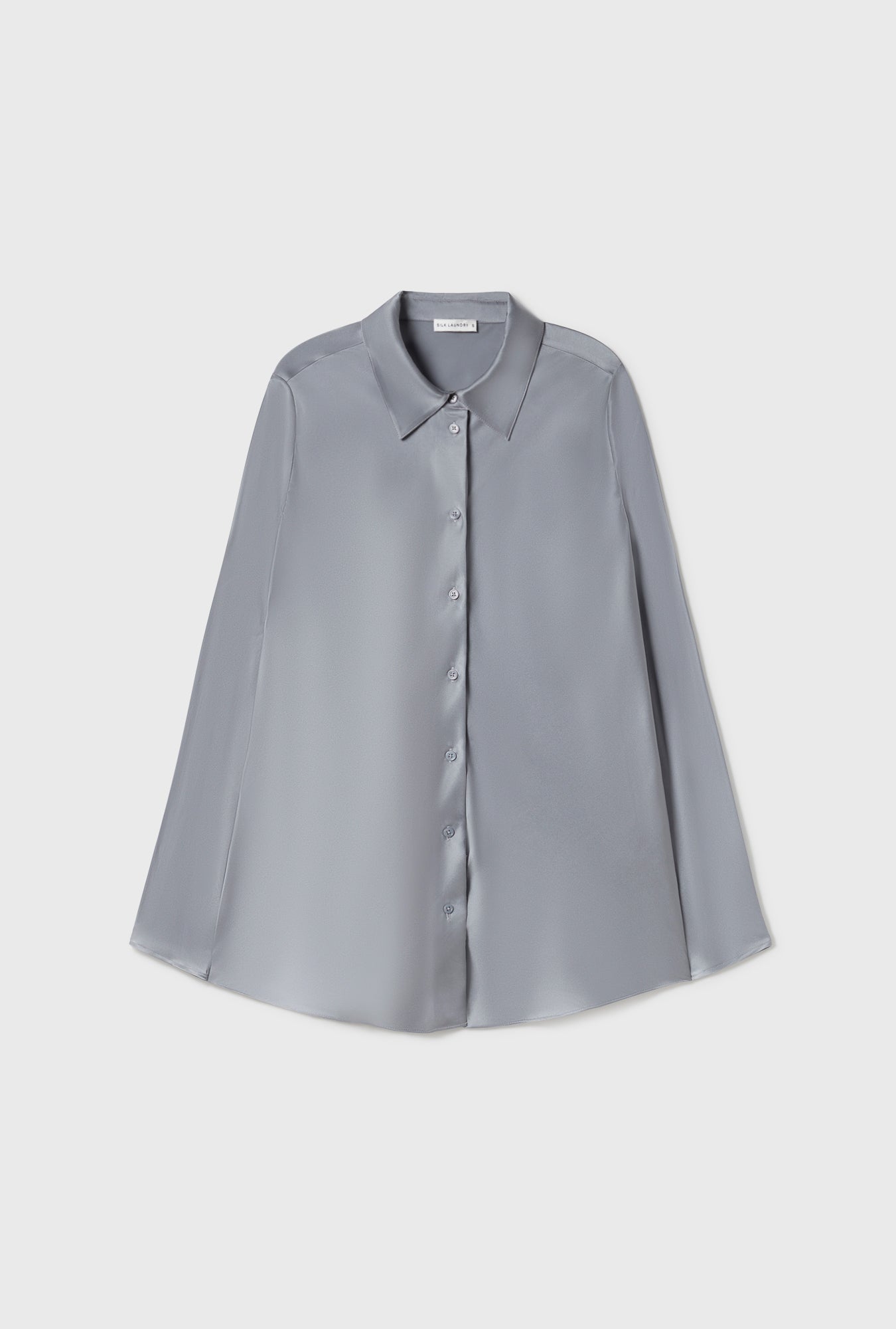 Silk Laundry BIAS CUT SHIRT - STORM