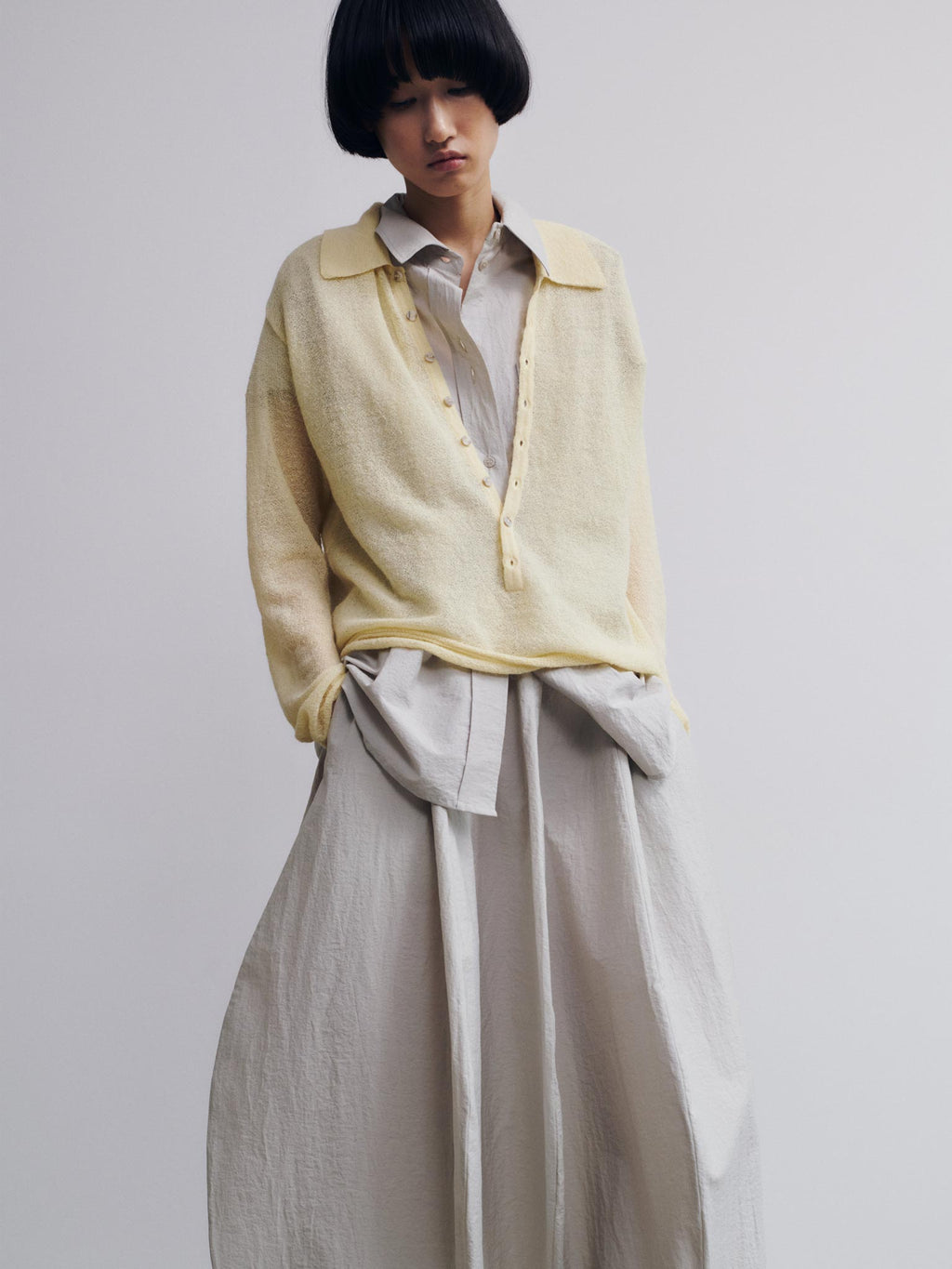 Rus Bikou Polo Sweater - Butter