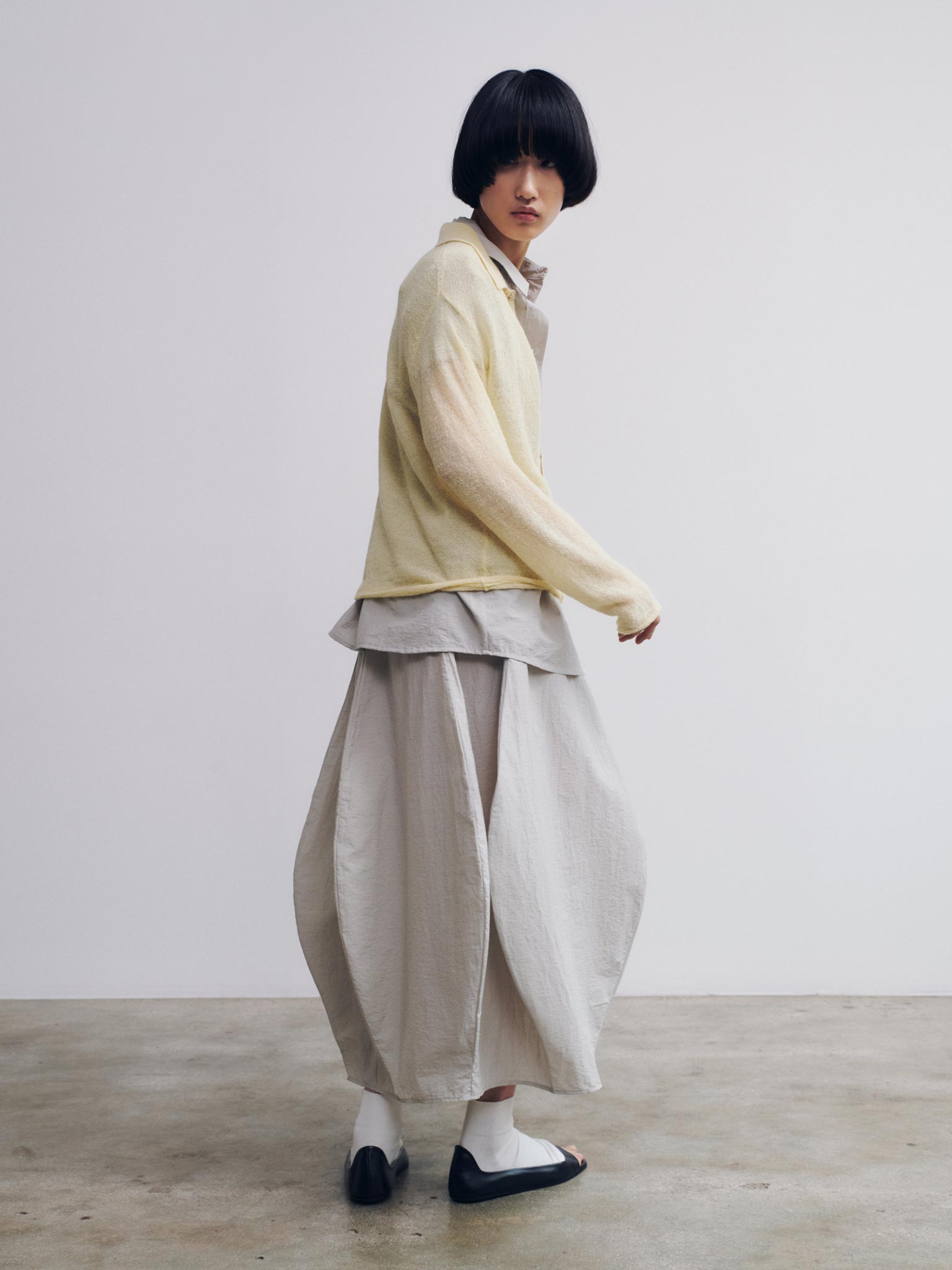 Rus Bikou Polo Sweater - Butter