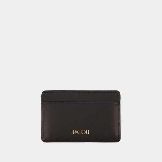 Patou Business Card Wallet - Black