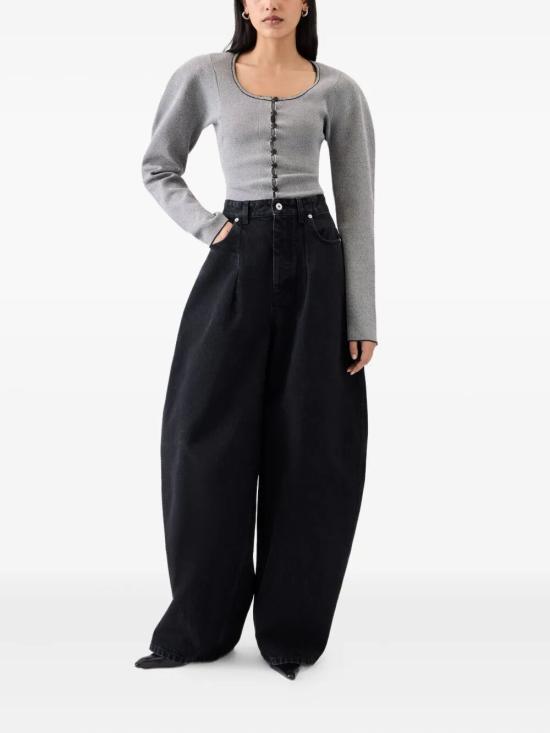 Jacquemus Denim Pants - Black