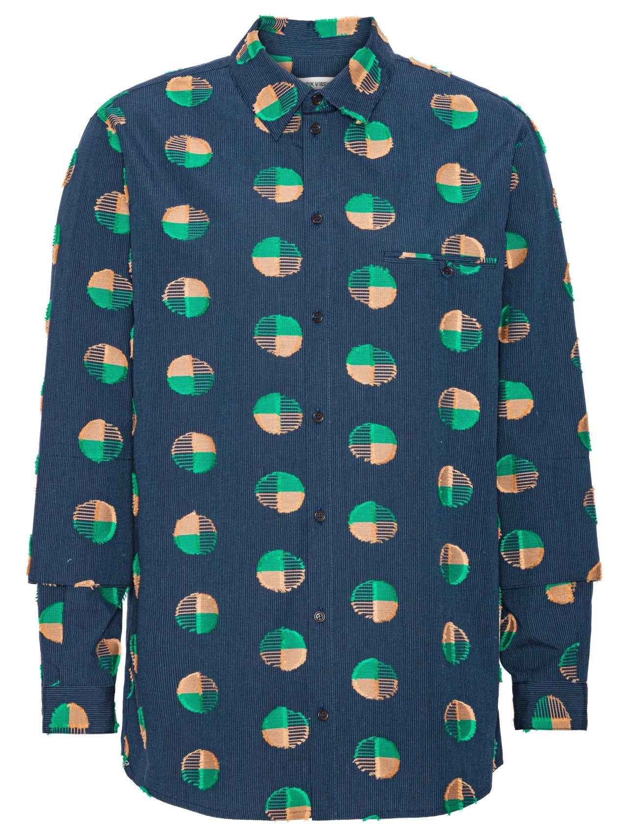 Henrik Vibskov Blou Shirt - Dots Coupe