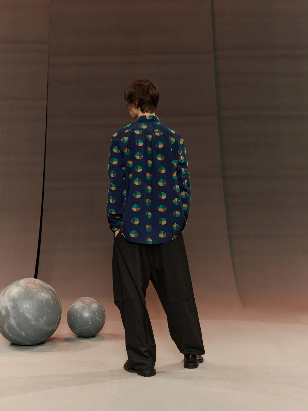 Henrik Vibskov Blou Shirt - Dots Coupe
