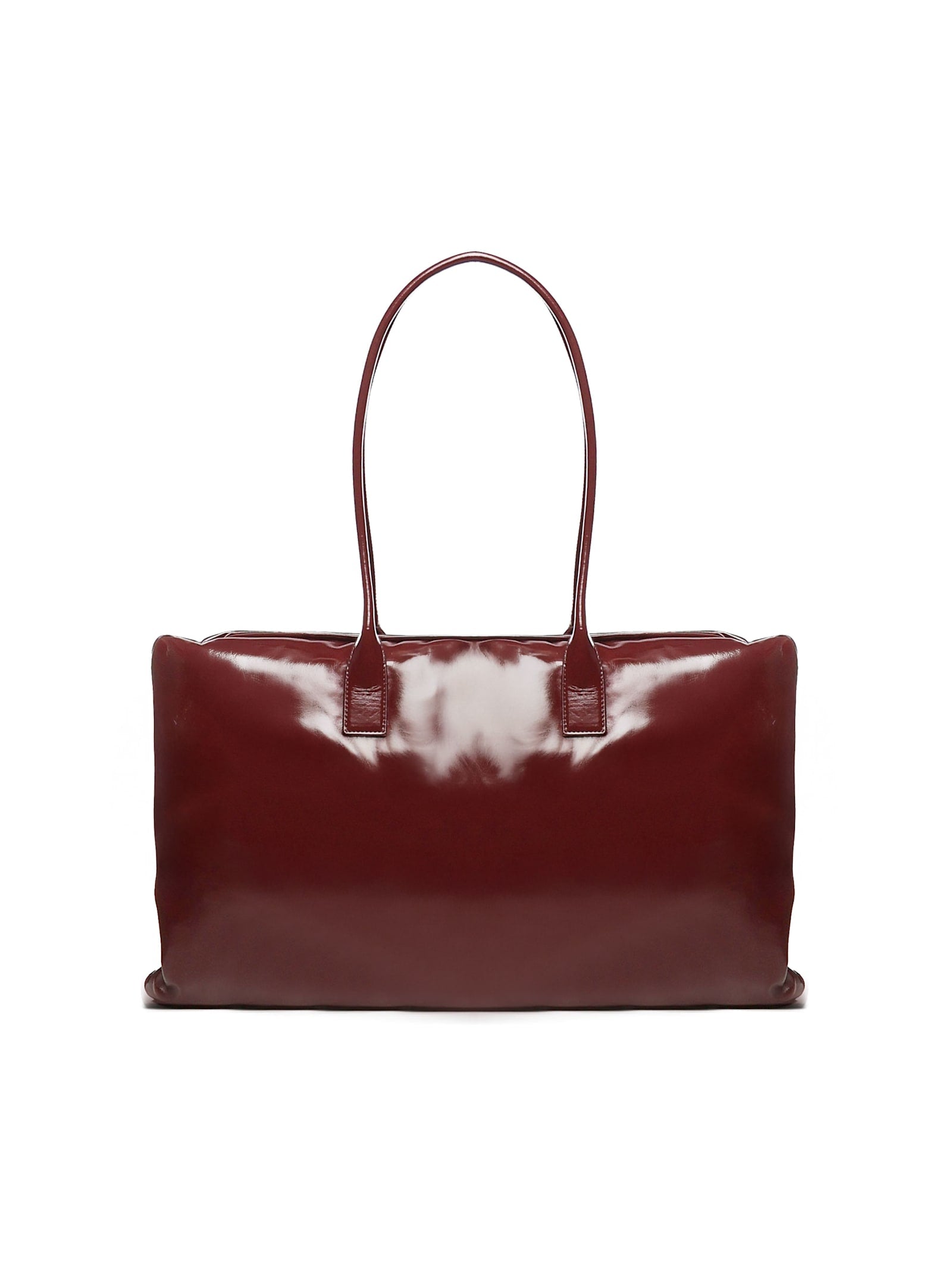 BOTTEGA VENETA Large Pillowy Shoulder Bag - Bordeaux