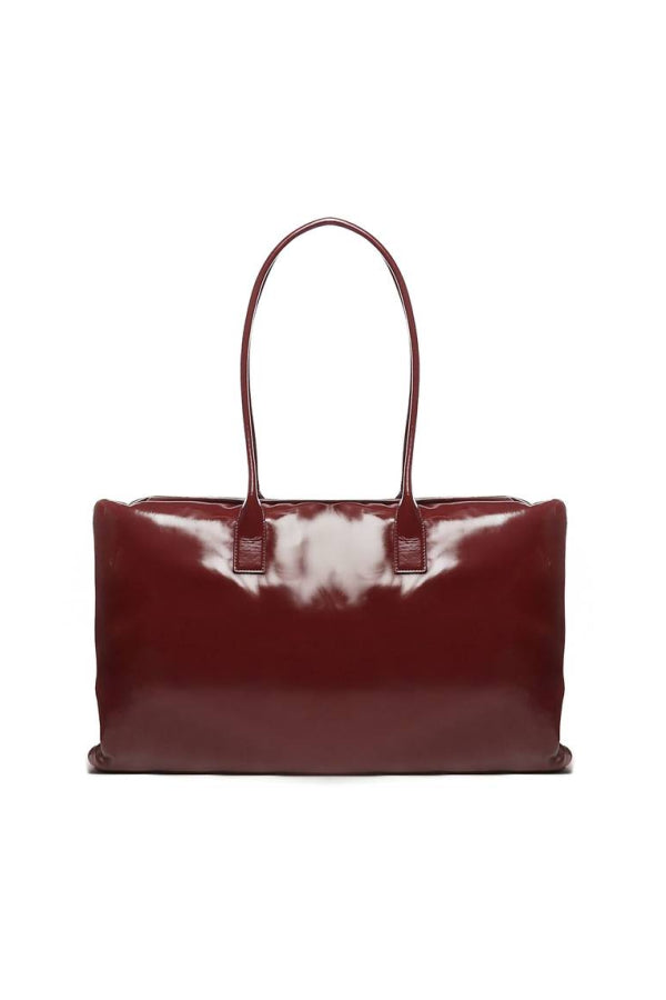 BOTTEGA VENETA Large Pillowy Shoulder Bag - Bordeaux